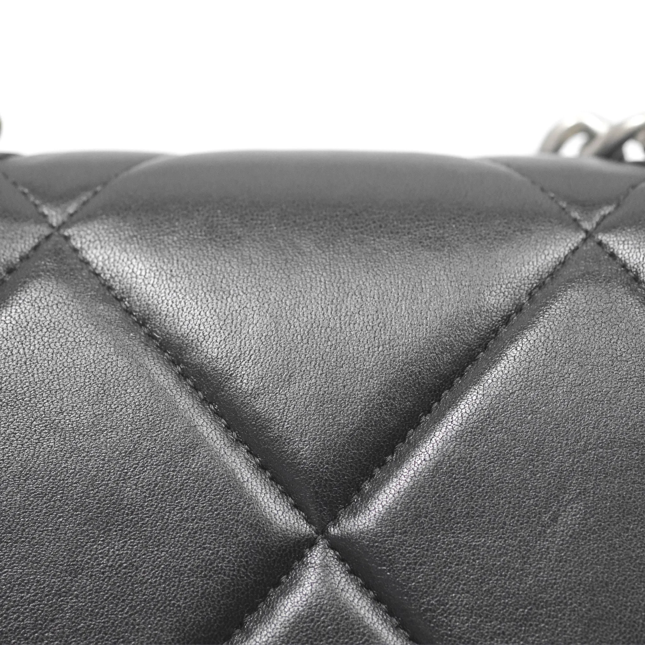 Chanel 19 Wallet on Chain WOC Black Mixed Hardware