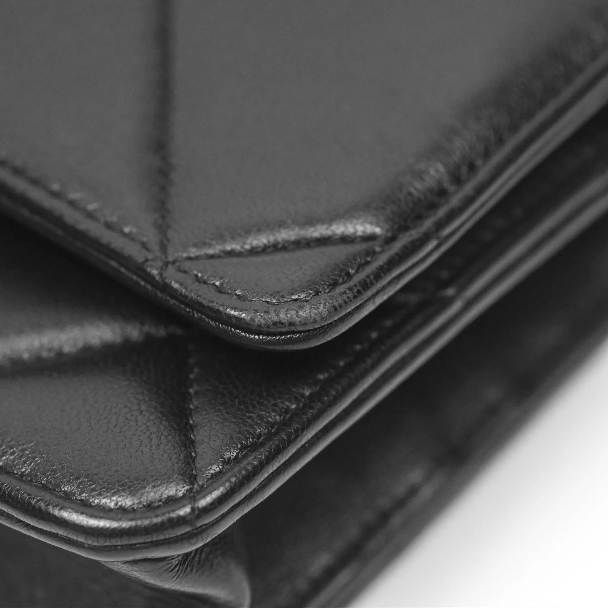 Chanel 19 Wallet on Chain WOC Black Mixed Hardware