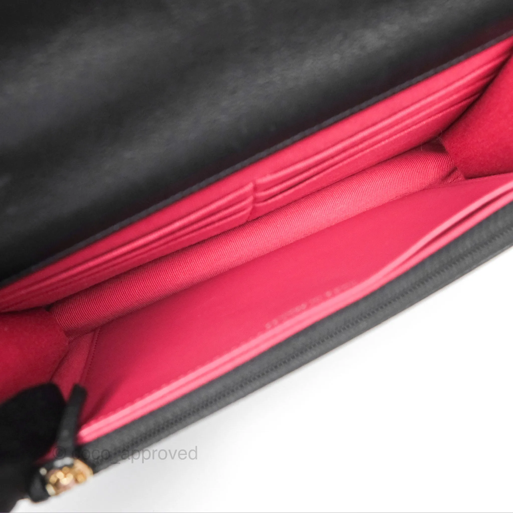 Chanel 19 Wallet on Chain WOC Black Mixed Hardware