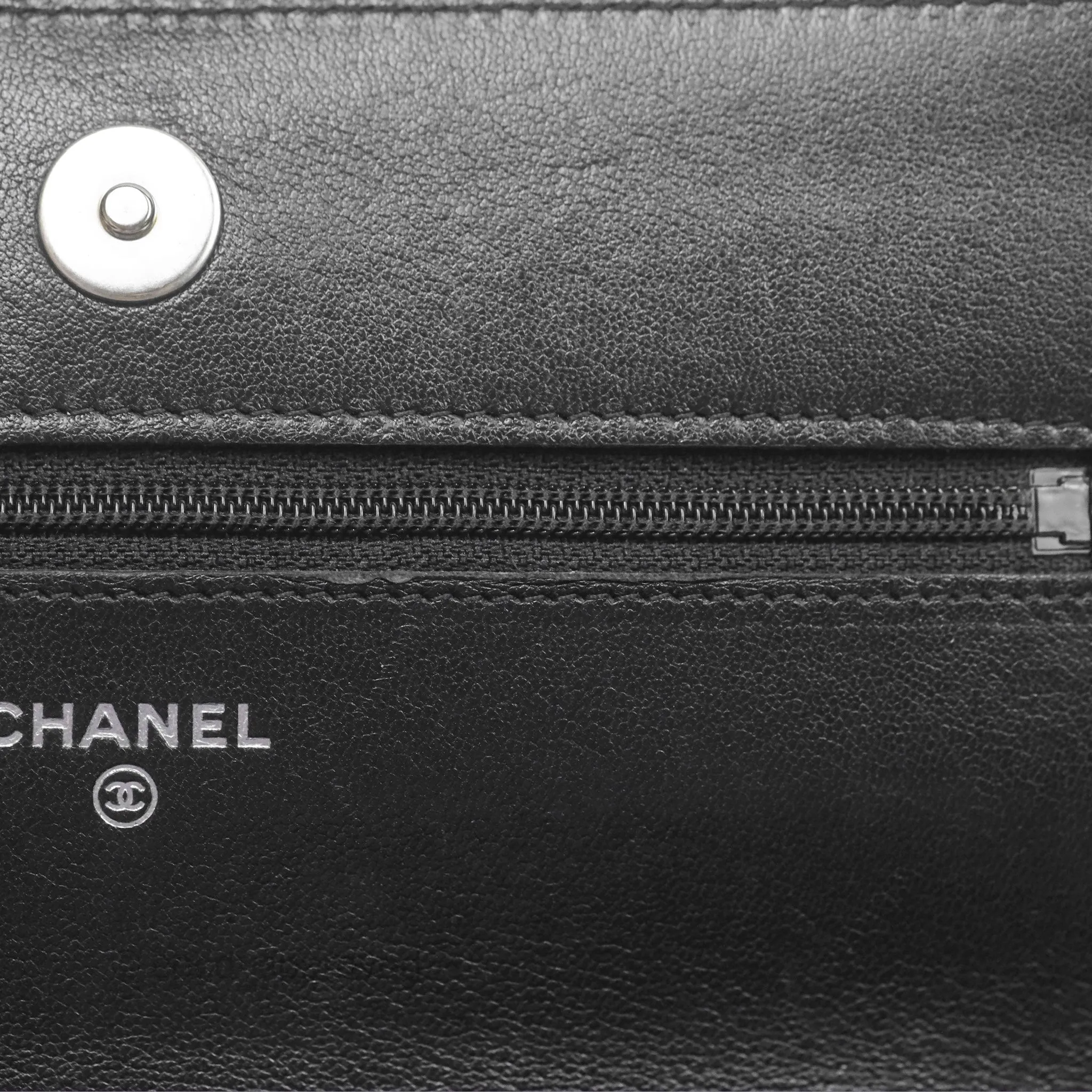 Chanel 19 Wallet on Chain WOC Black Mixed Hardware
