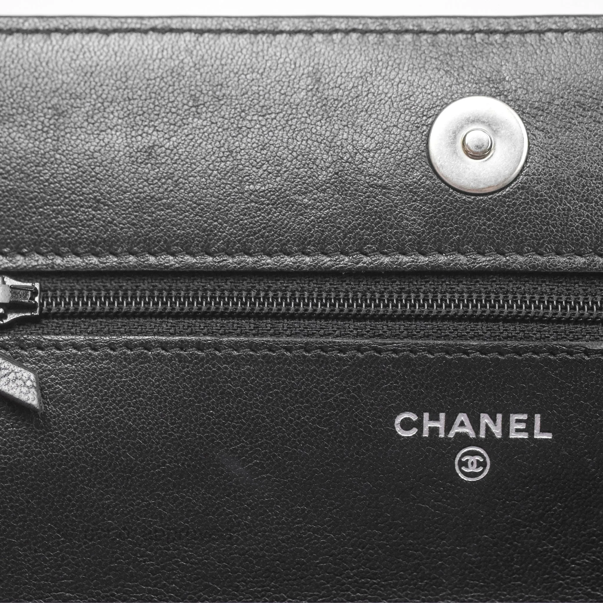 Chanel 19 Wallet on Chain WOC Black Mixed Hardware