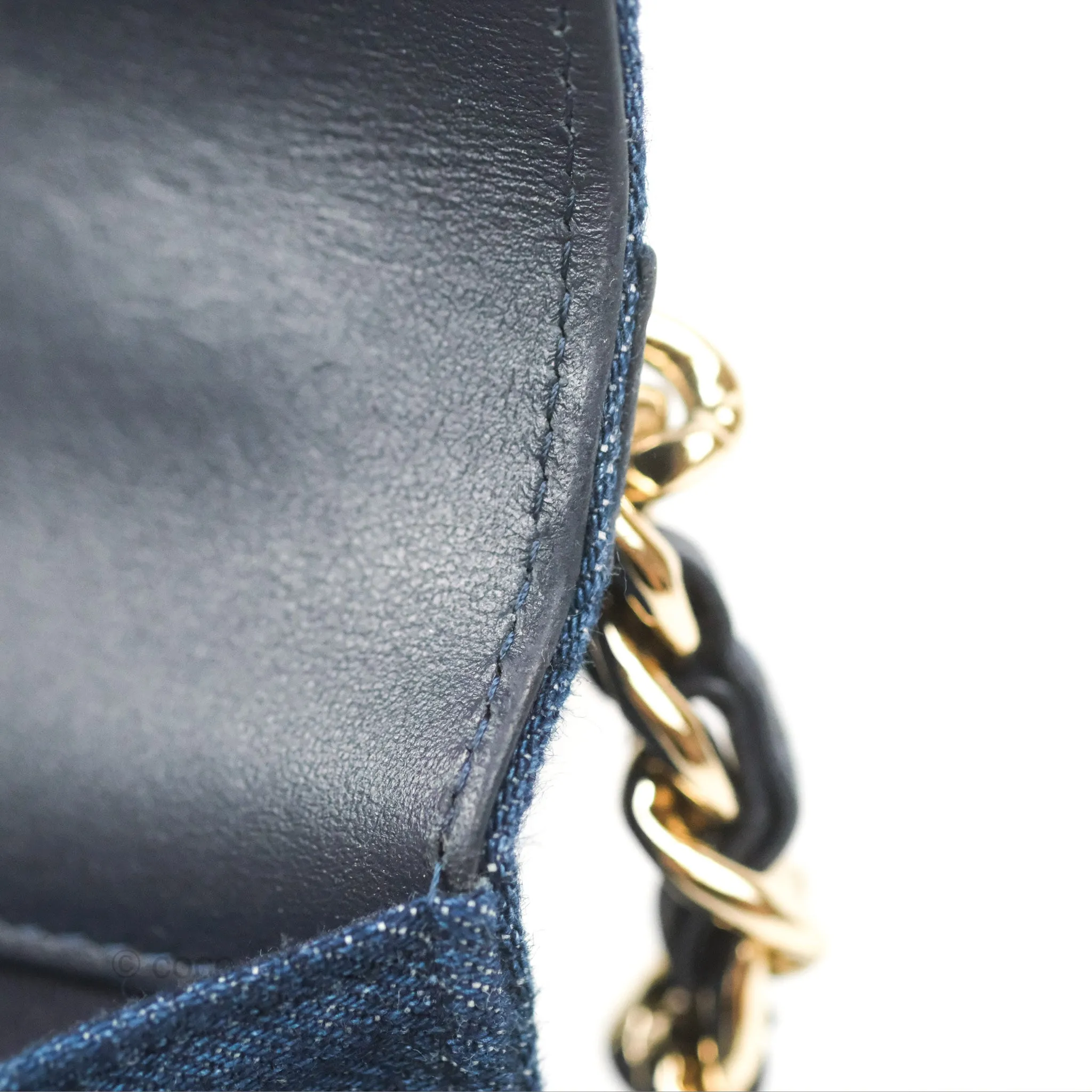 Chanel 19 Wallet on Chain WOC Blue Denim Mixed Hardware