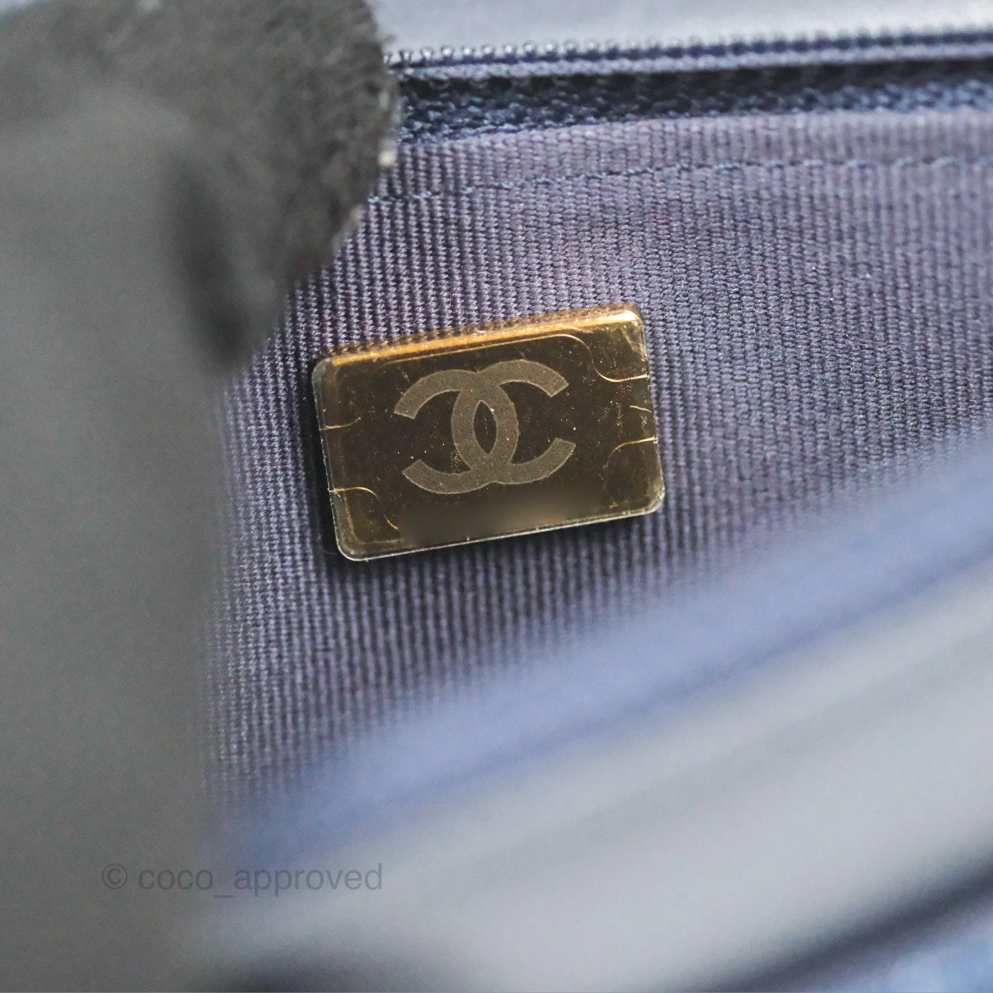 Chanel 19 Wallet on Chain WOC Blue Denim Mixed Hardware