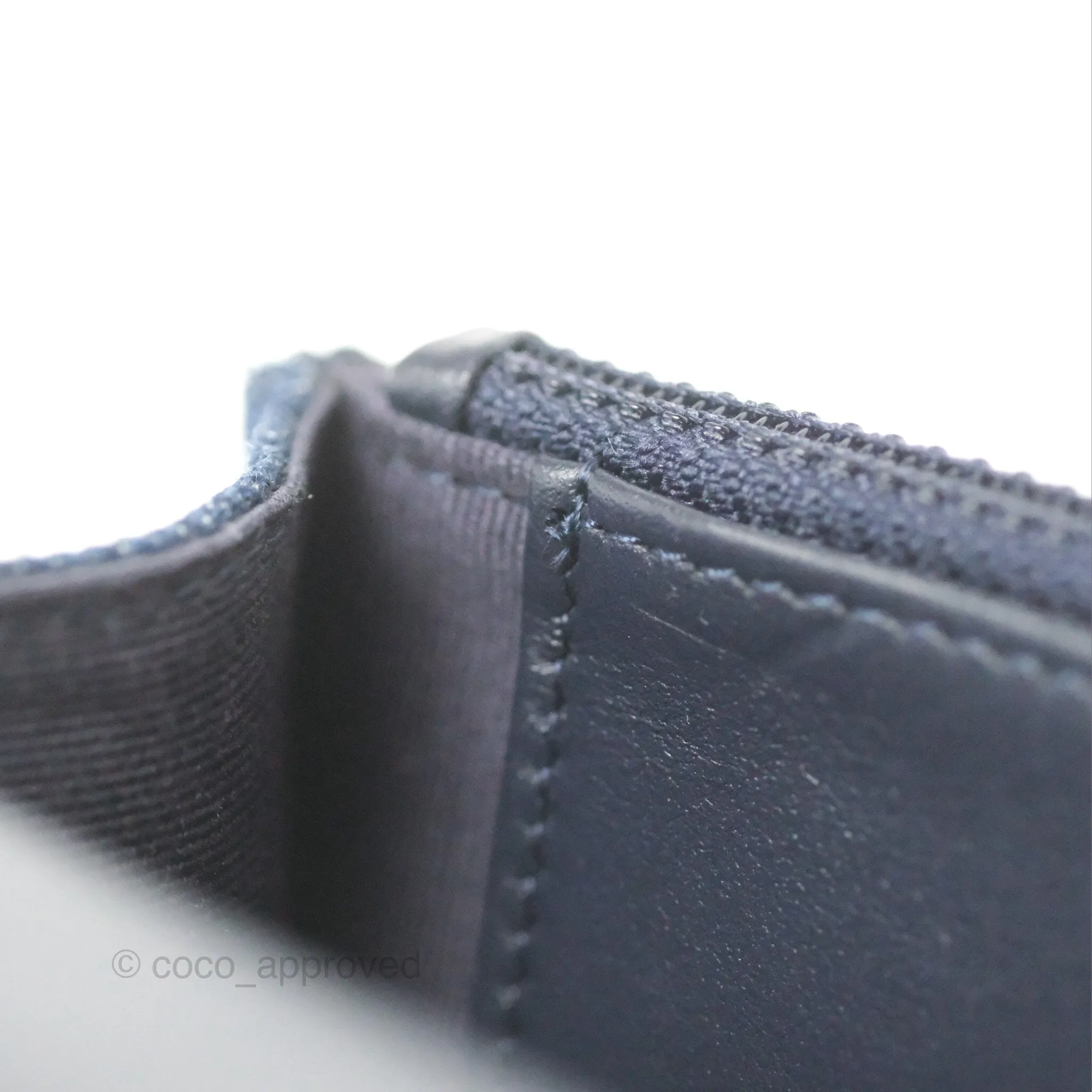 Chanel 19 Wallet on Chain WOC Blue Denim Mixed Hardware