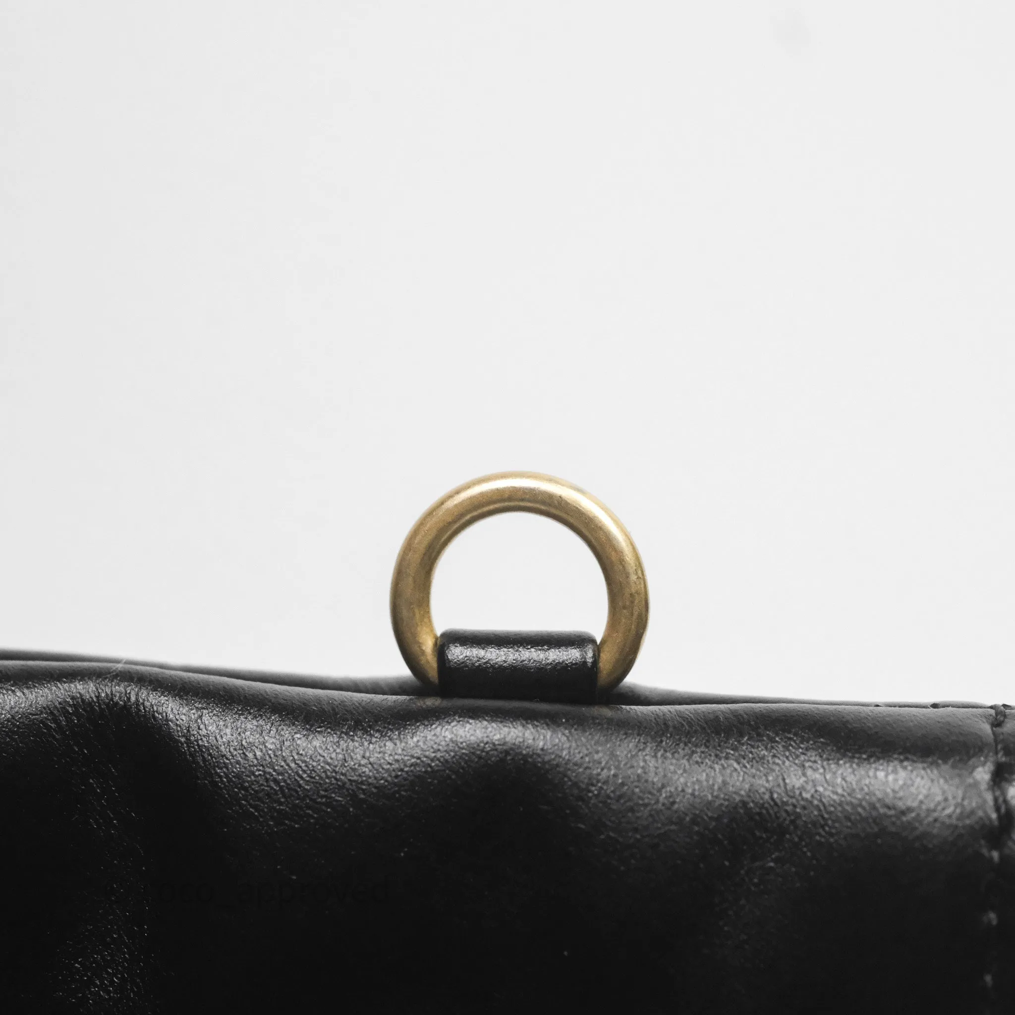 Chanel 22 Bag Small Black Shiny Calfskin Aged Gold Hardware