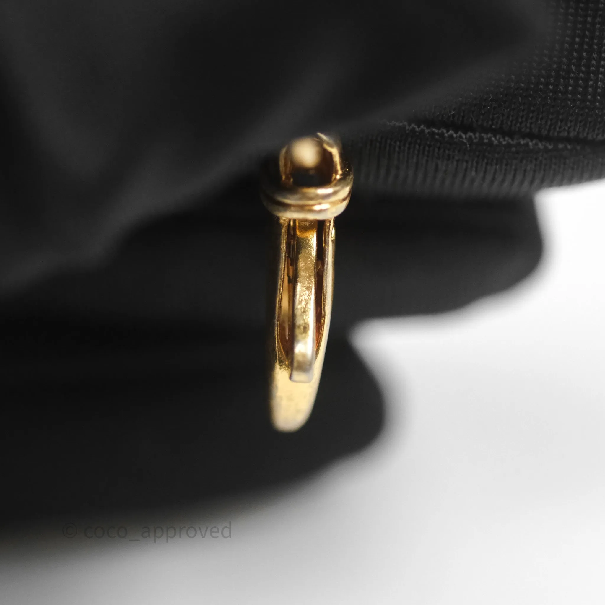 Chanel 22 Bag Small Black Shiny Calfskin Aged Gold Hardware