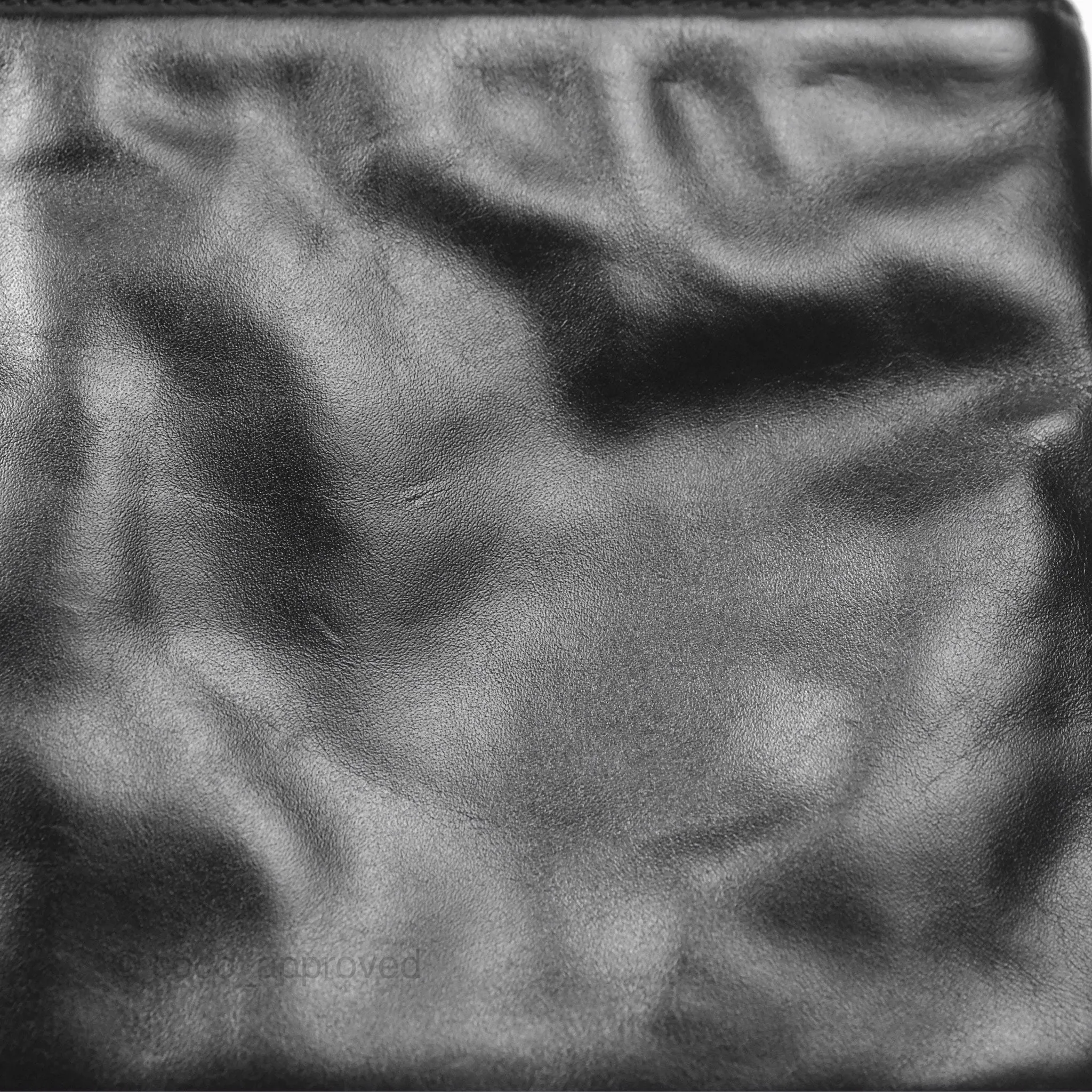 Chanel 22 East West Bag Black Shiny Crumpled Calfskin