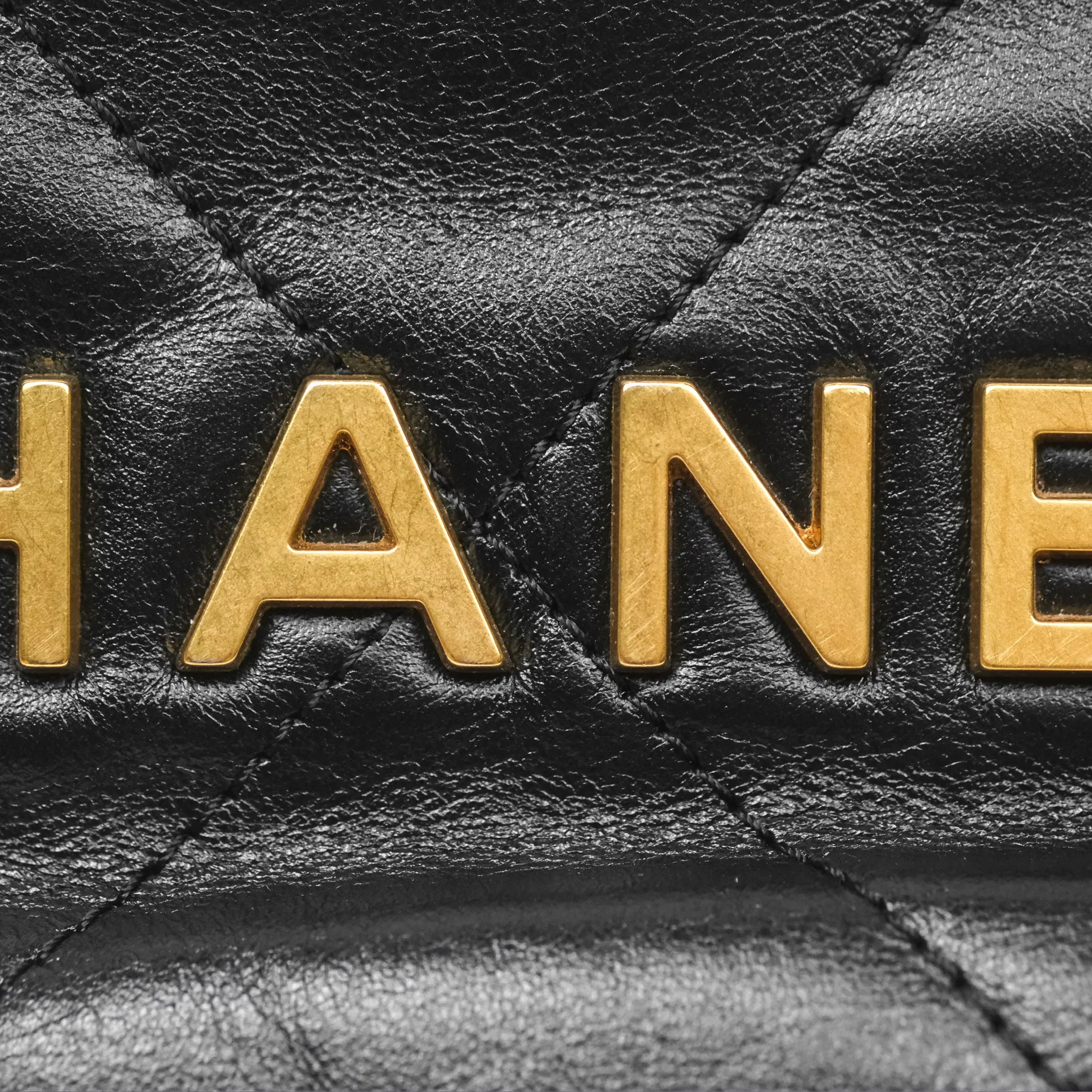 Chanel 22 Mini Bag Black Crumpled Calfskin