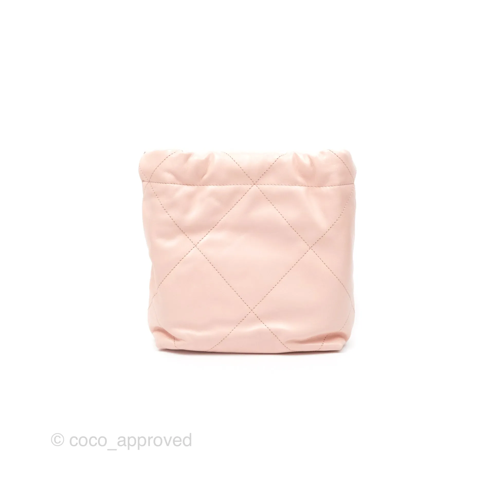 Chanel 22 Mini Bag Pink Shiny Crumpled Calfskin