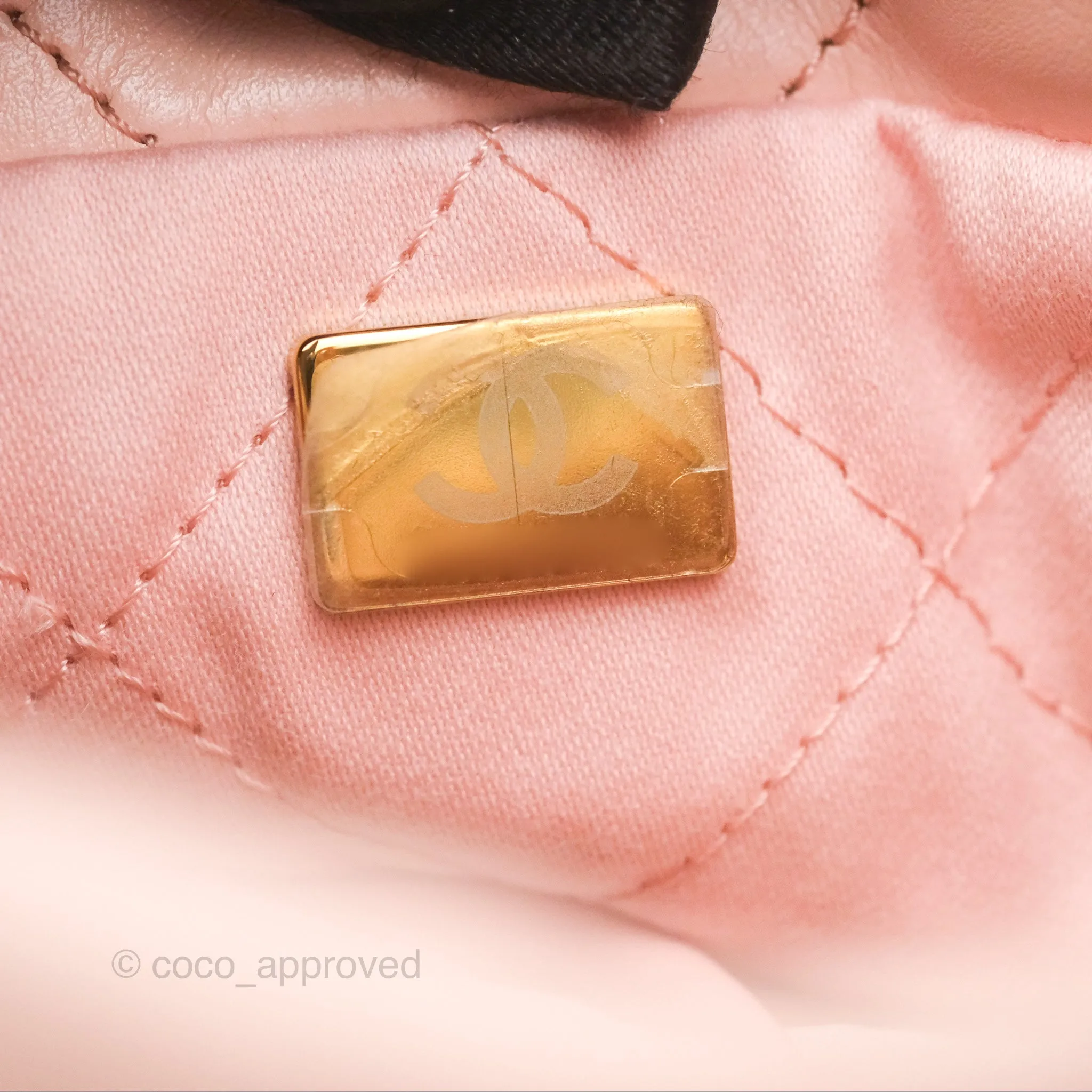 Chanel 22 Mini Bag Pink Shiny Crumpled Calfskin