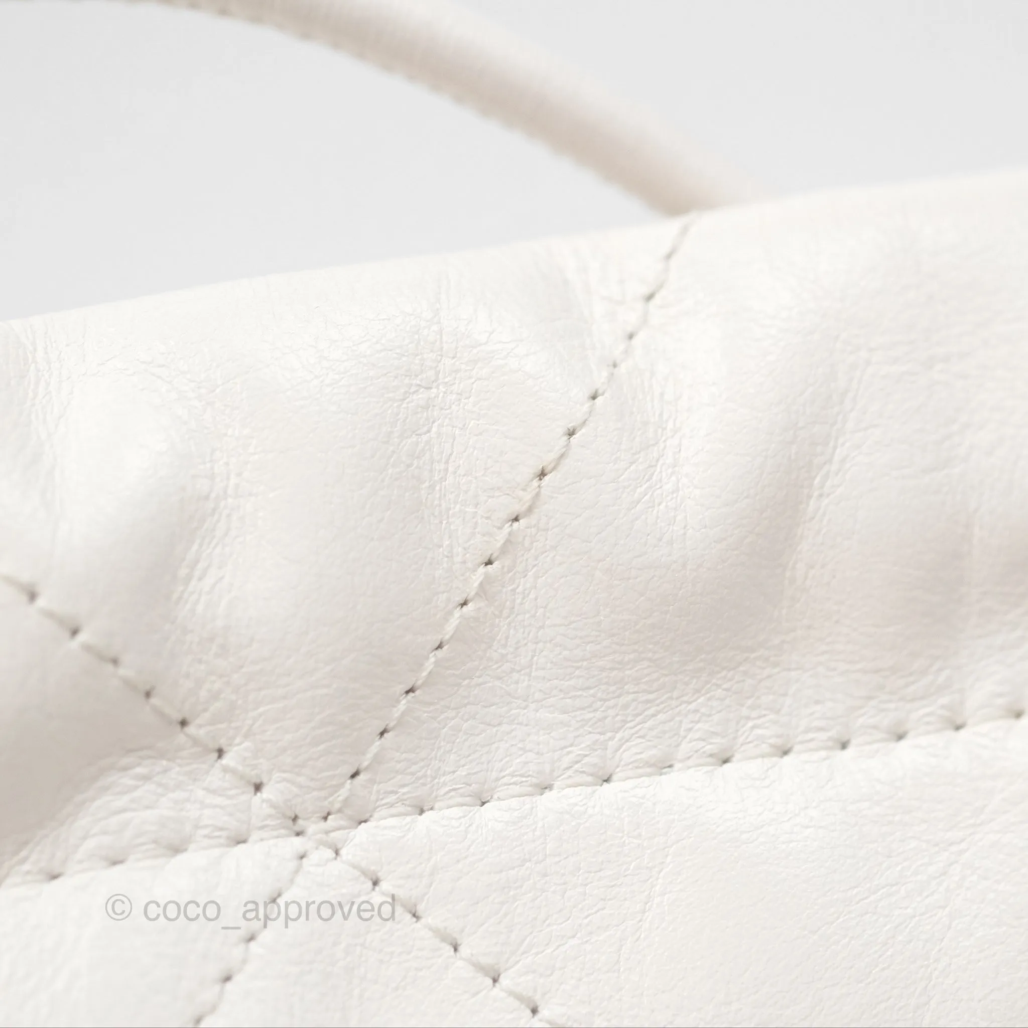 Chanel 22 Mini Bag White Crumpled Calfskin