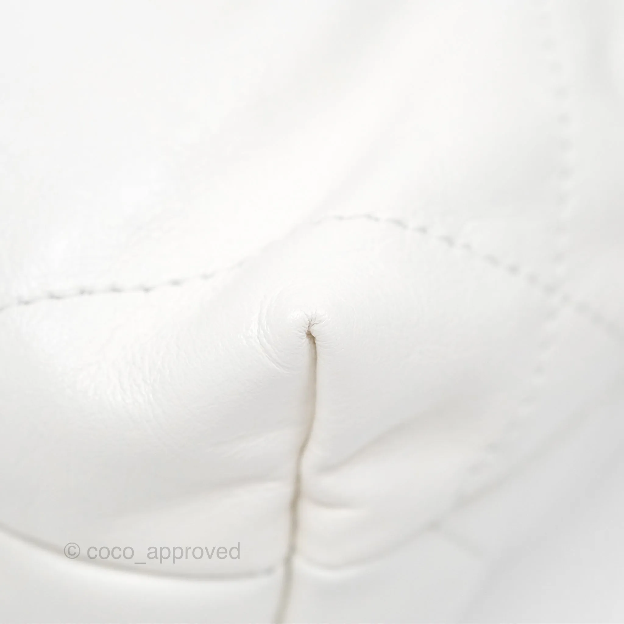 Chanel 22 Mini Bag White Shiny Crumpled Calfskin