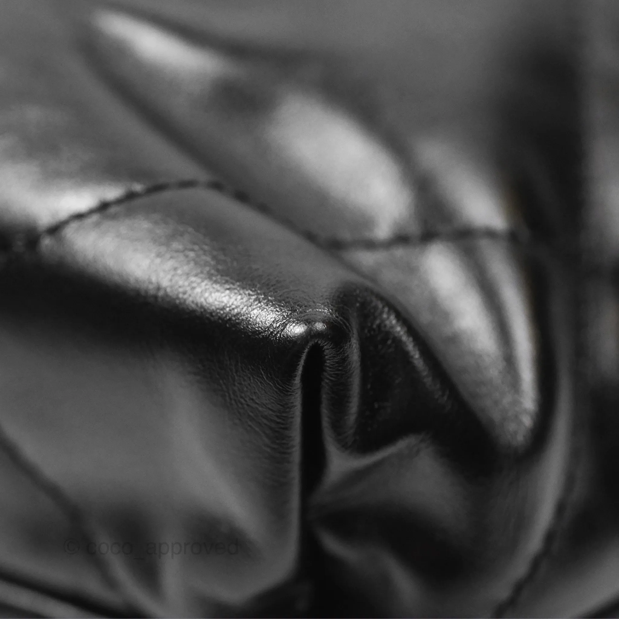 Chanel 22 Small Black Shiny Calfskin Aged Gold Hardware