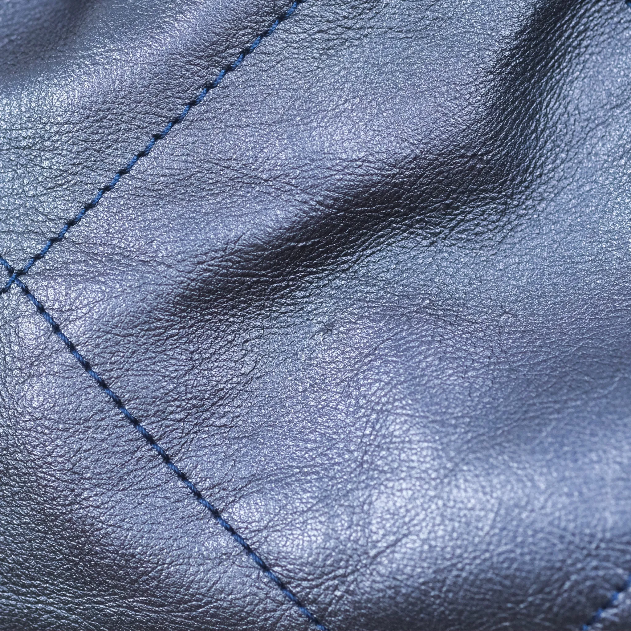 Chanel 22 Small Metallic Midnight Blue Aged Calfskin Midnight Blue/Silver Hardware
