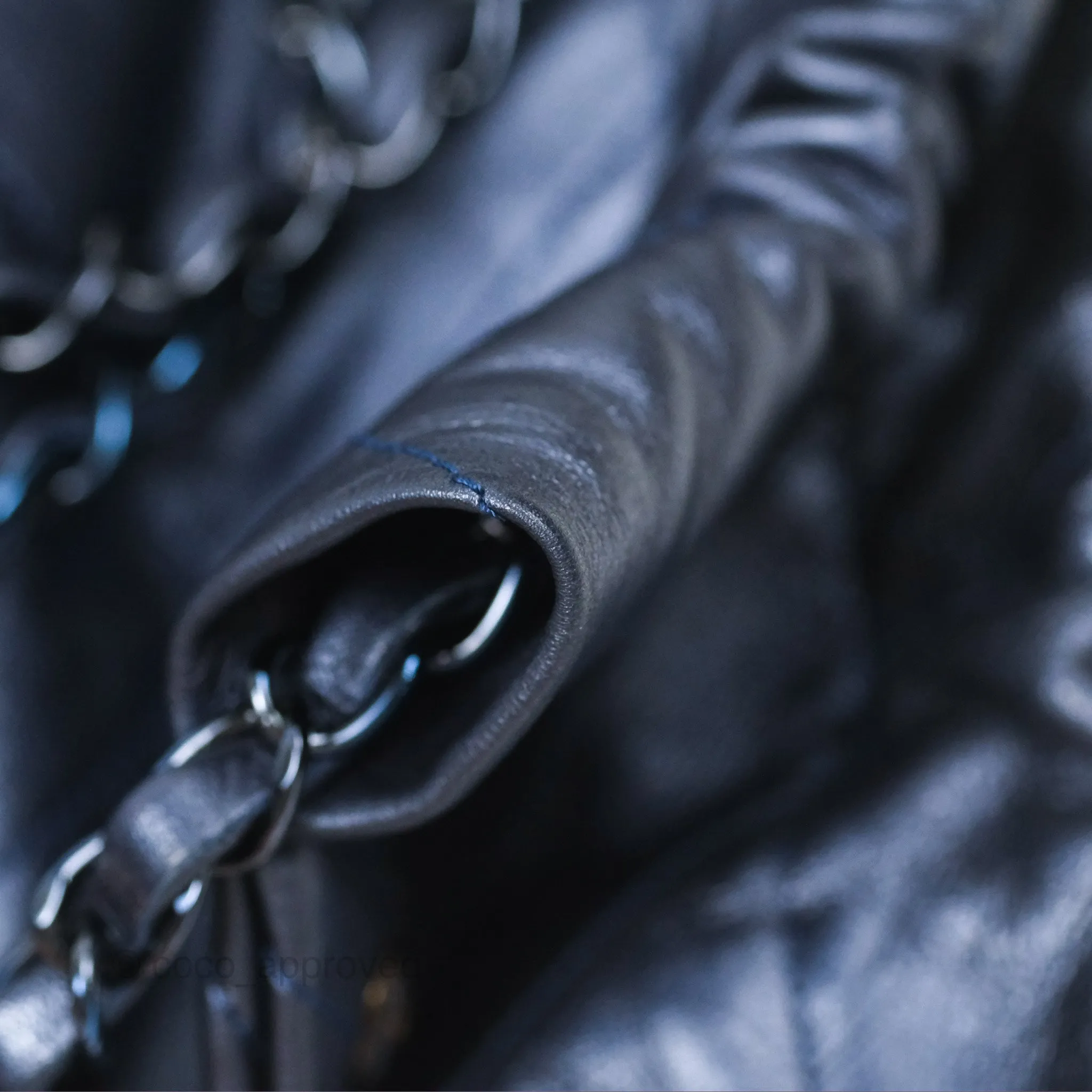 Chanel 22 Small Metallic Midnight Blue Aged Calfskin Midnight Blue/Silver Hardware
