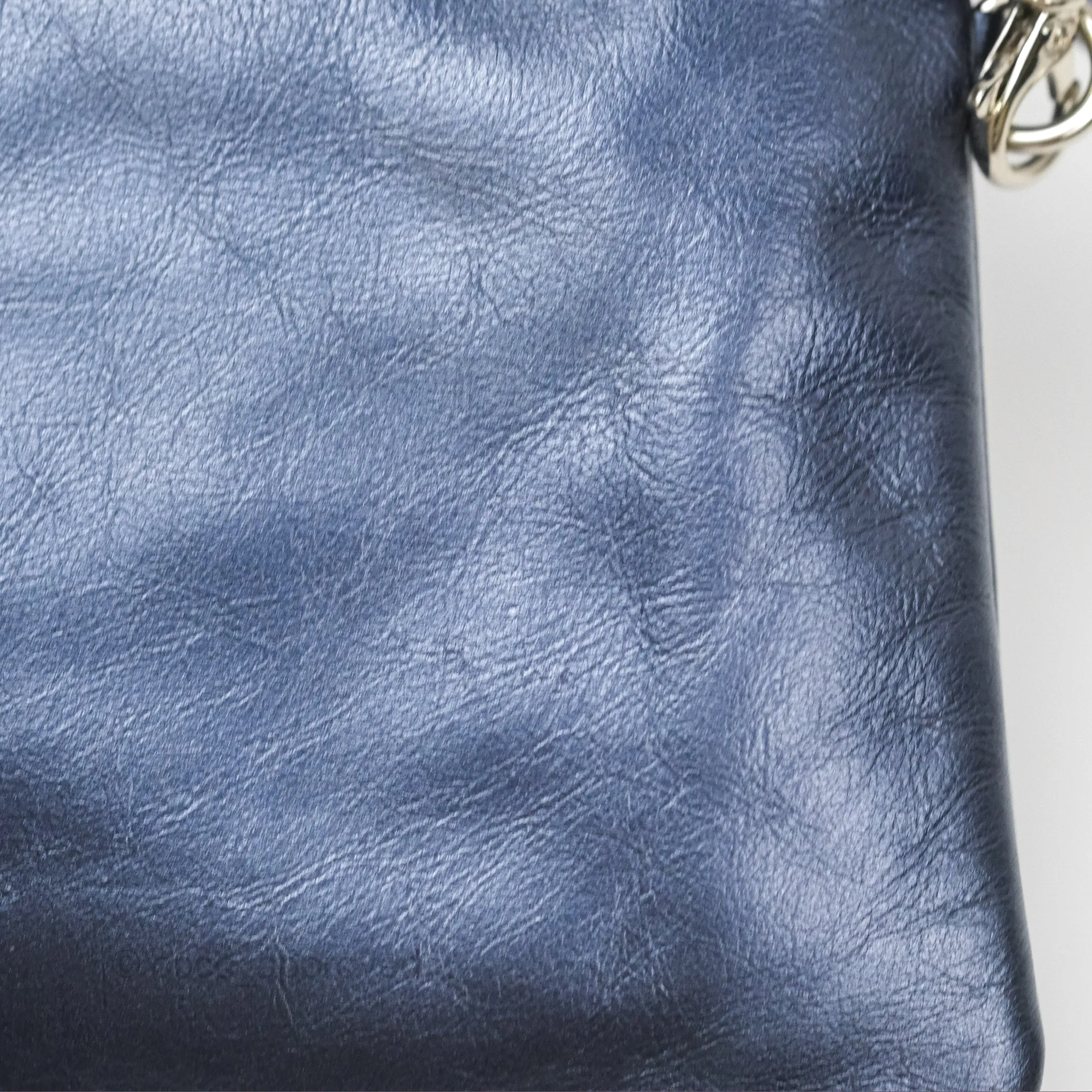 Chanel 22 Small Metallic Midnight Blue Aged Calfskin Midnight Blue/Silver Hardware