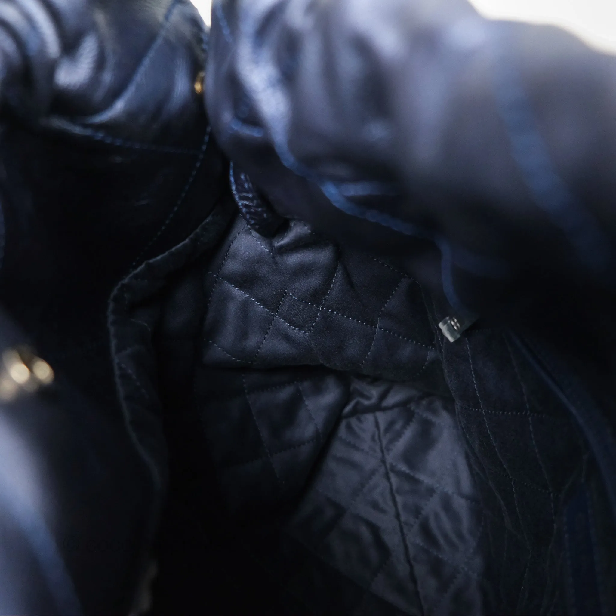 Chanel 22 Small Metallic Midnight Blue Aged Calfskin Midnight Blue/Silver Hardware