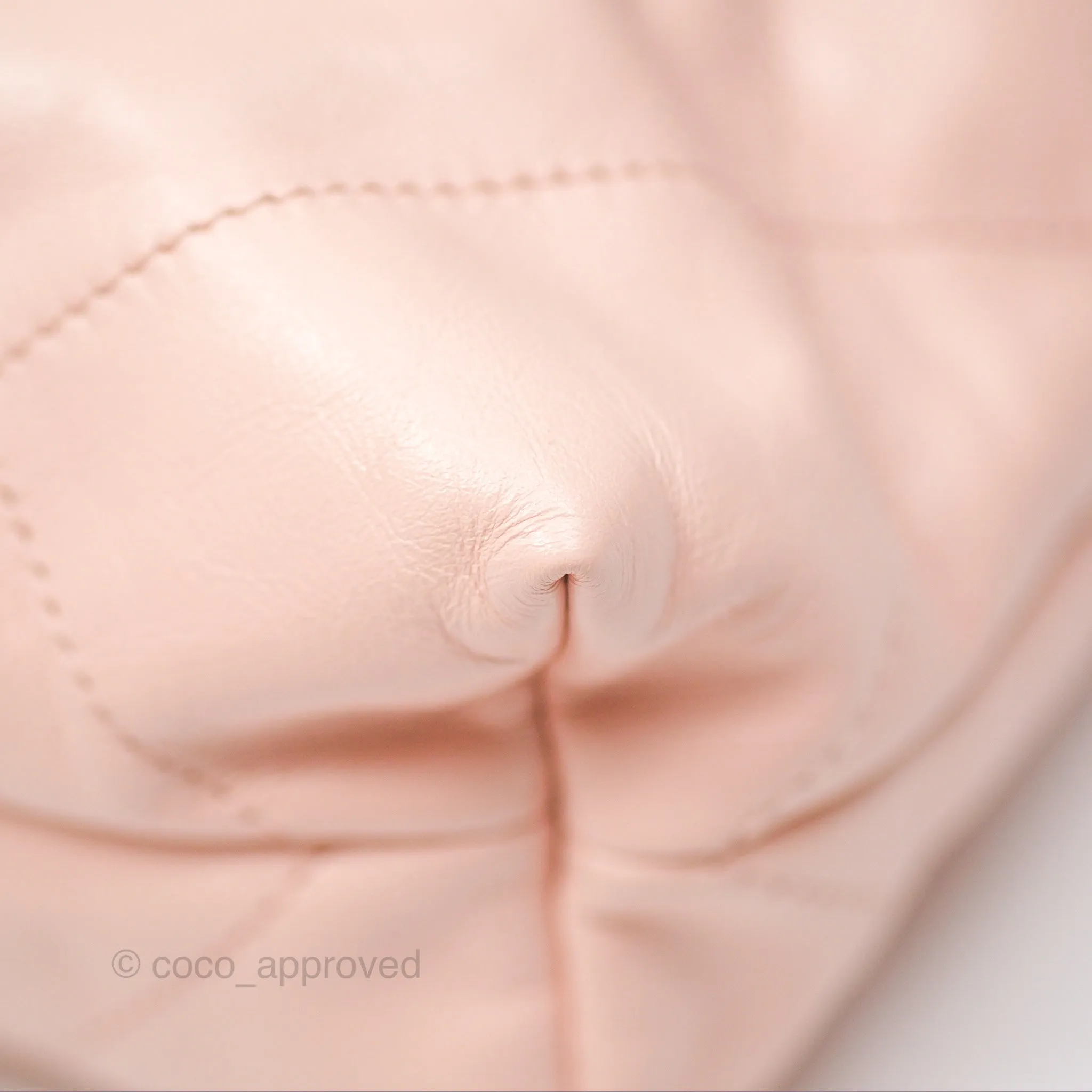 Chanel 22 Small Quilted Pink Shiny Crumpled Calfskin Aged Gold Hardware