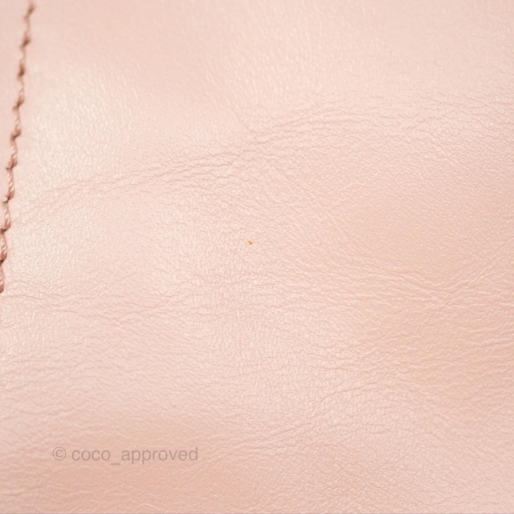 Chanel 22 Small Quilted Pink Shiny Crumpled Calfskin Aged Gold Hardware