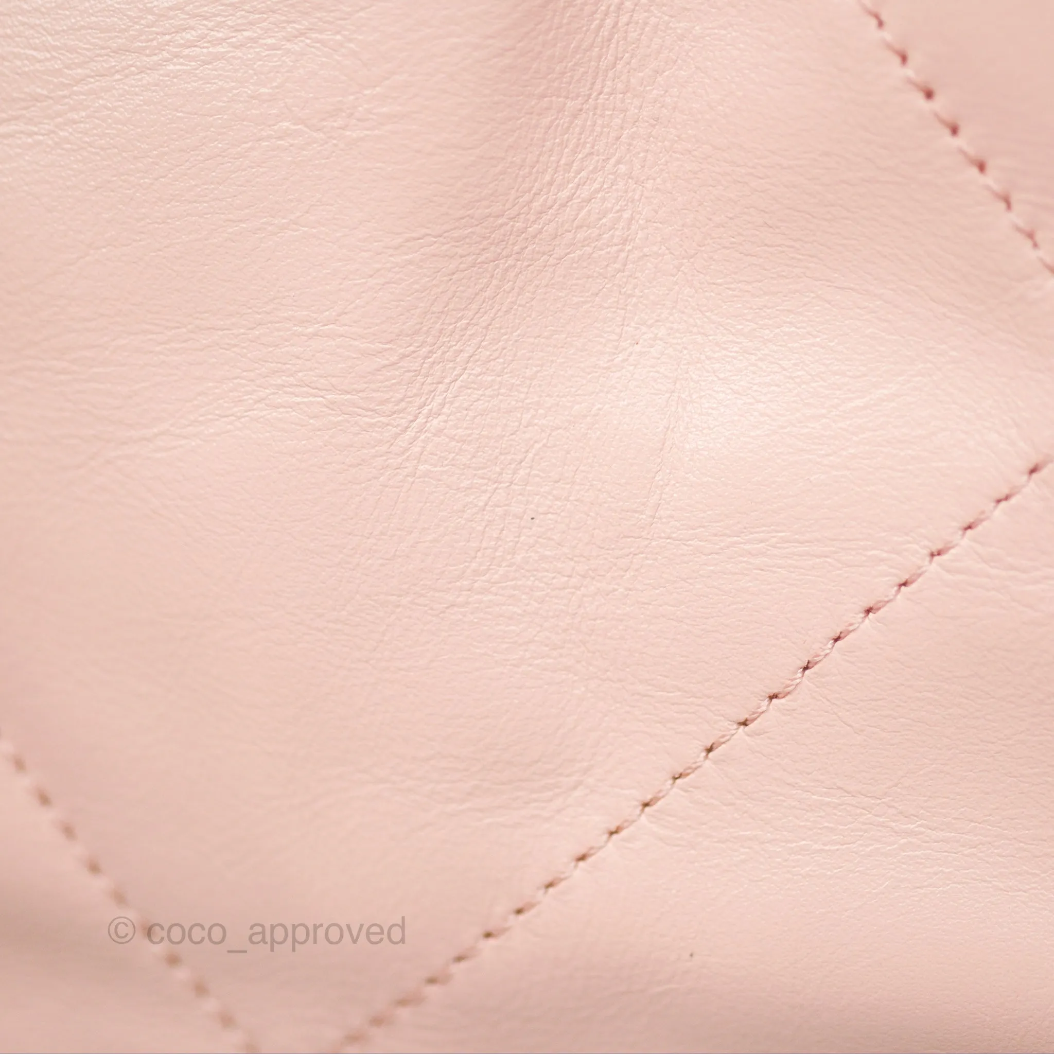 Chanel 22 Small Quilted Pink Shiny Crumpled Calfskin Aged Gold Hardware