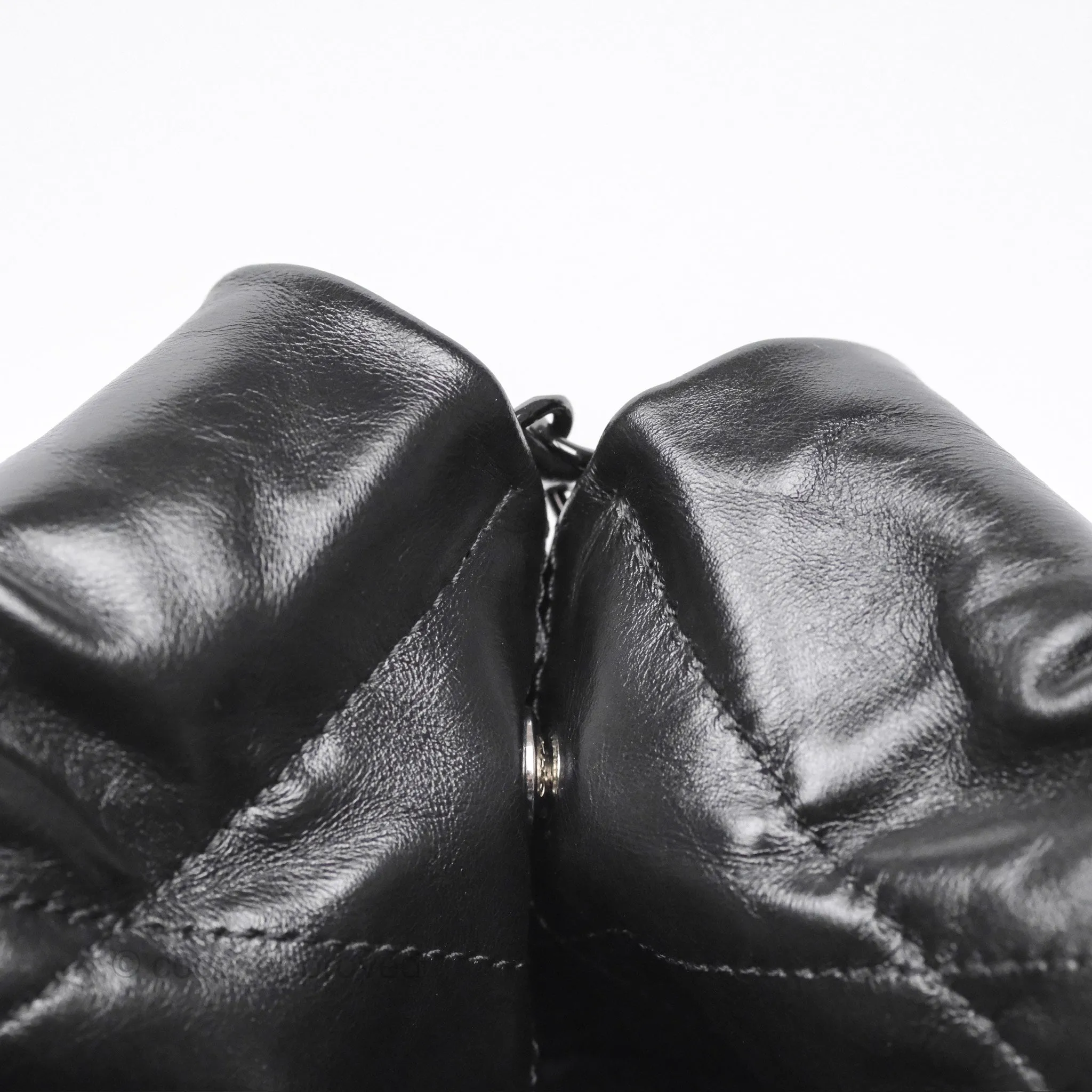 Chanel 22 Small Quilted So Black Shiny Crumpled Calfskin