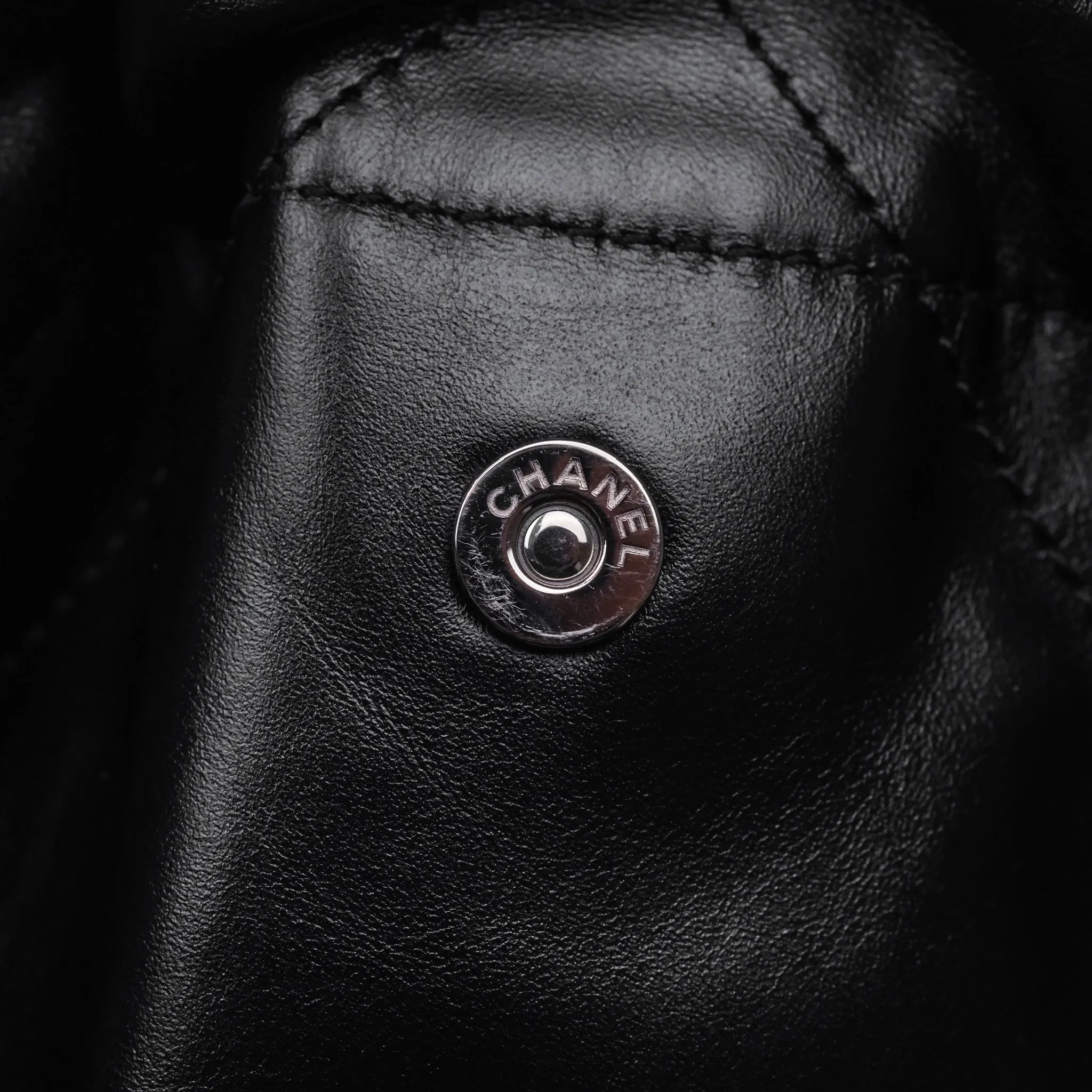 Chanel 22 Small Quilted So Black Shiny Crumpled Calfskin