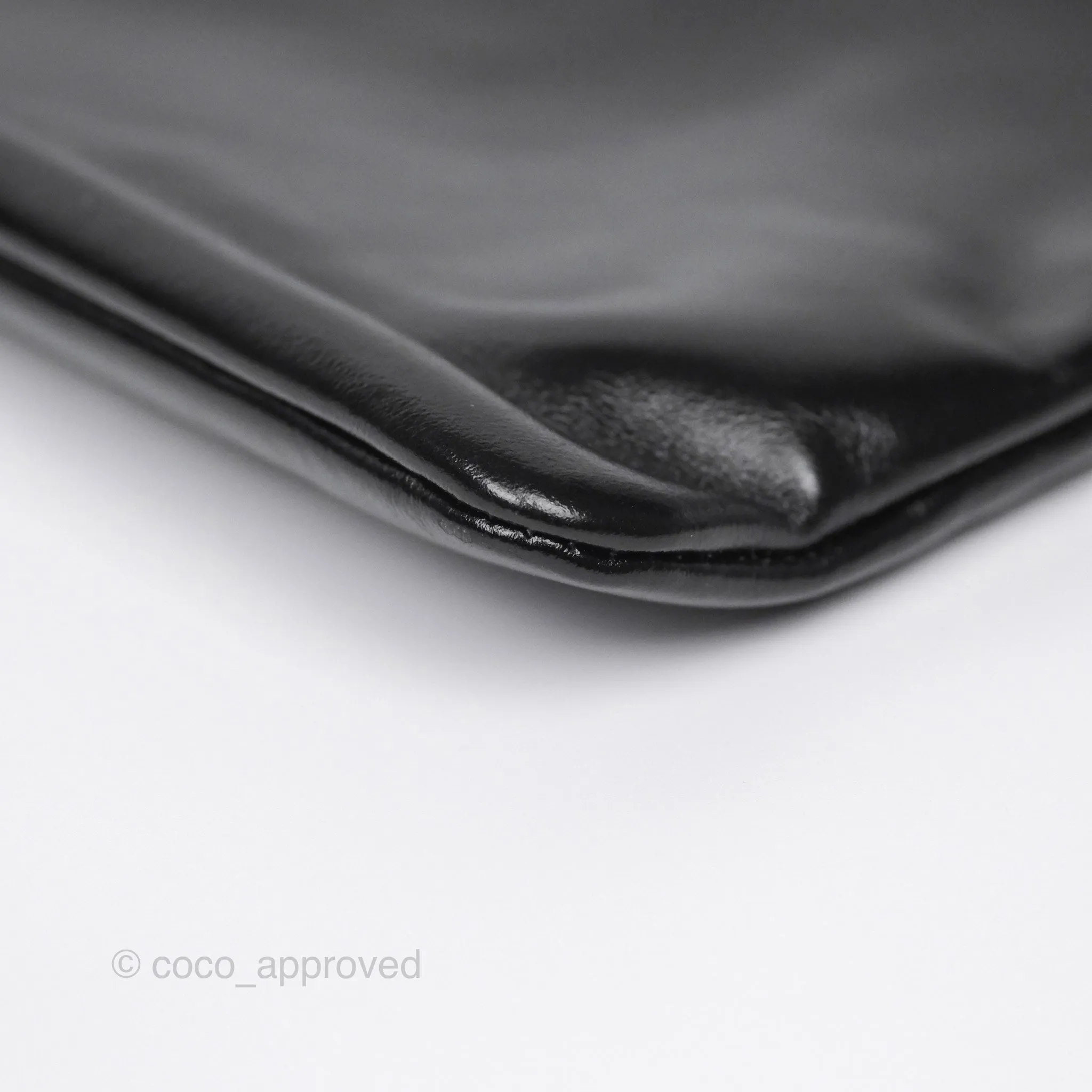 Chanel 22 Small Quilted So Black Shiny Crumpled Calfskin