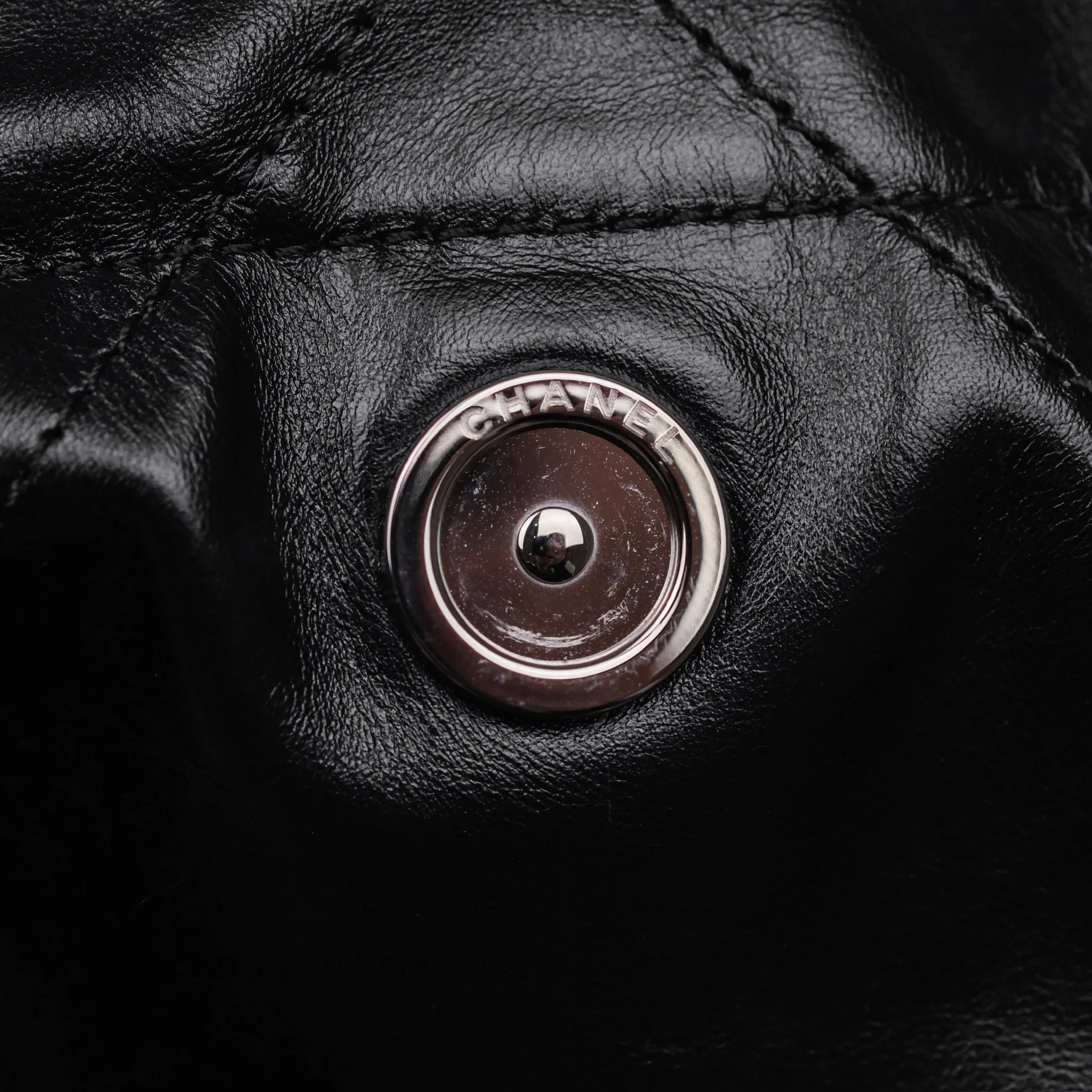 Chanel 22 Small Quilted So Black Shiny Crumpled Calfskin