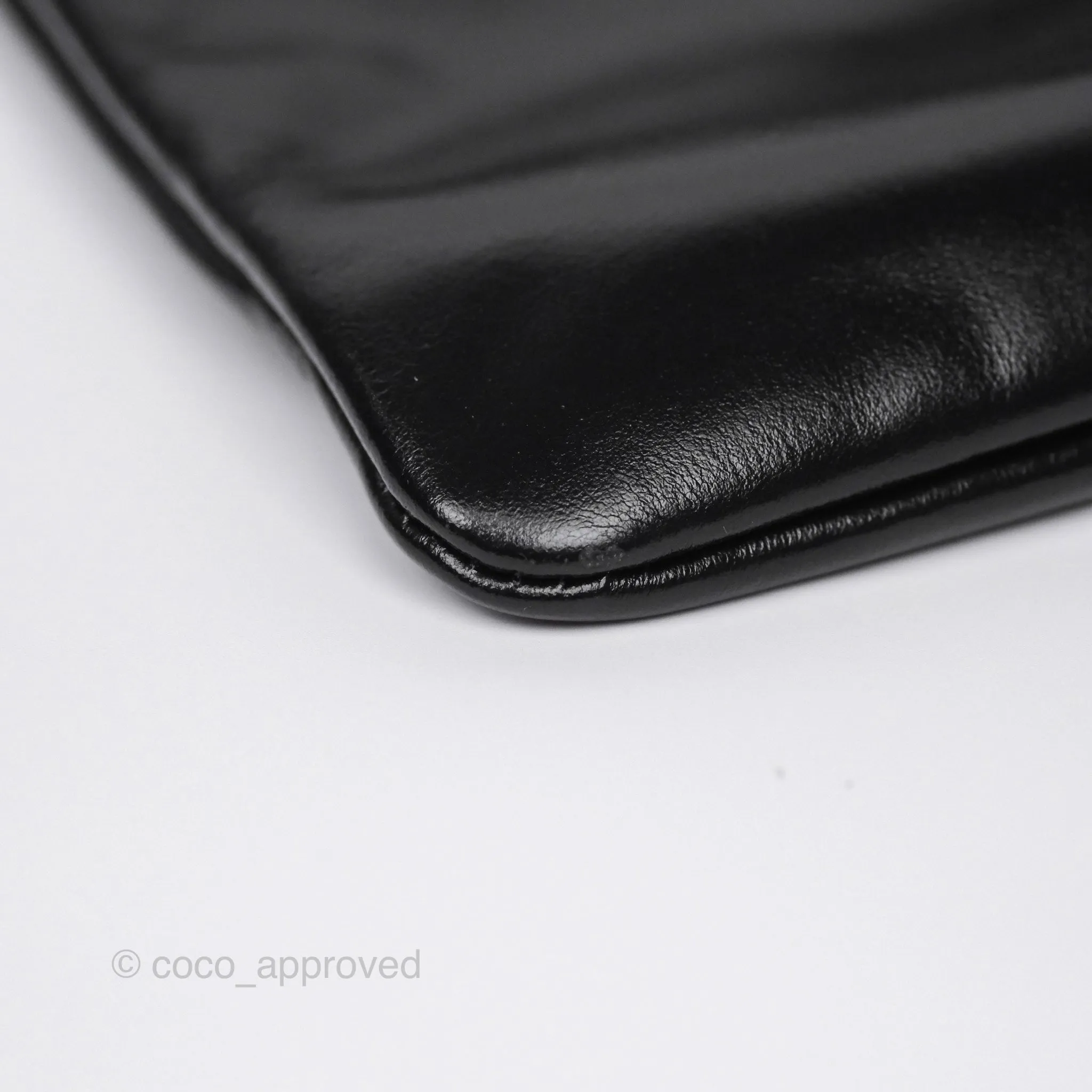 Chanel 22 Small Quilted So Black Shiny Crumpled Calfskin