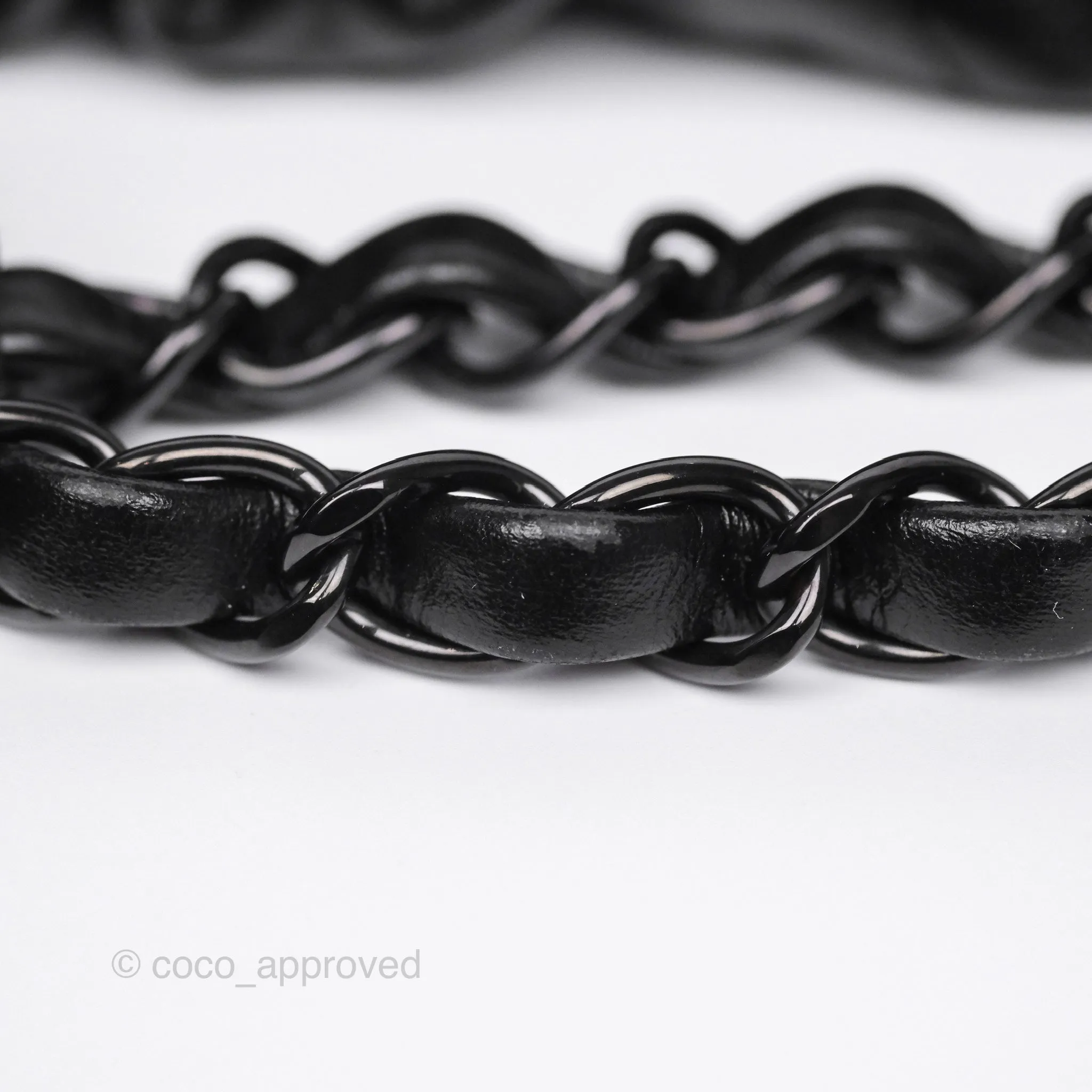 Chanel 22 Small Quilted So Black Shiny Crumpled Calfskin