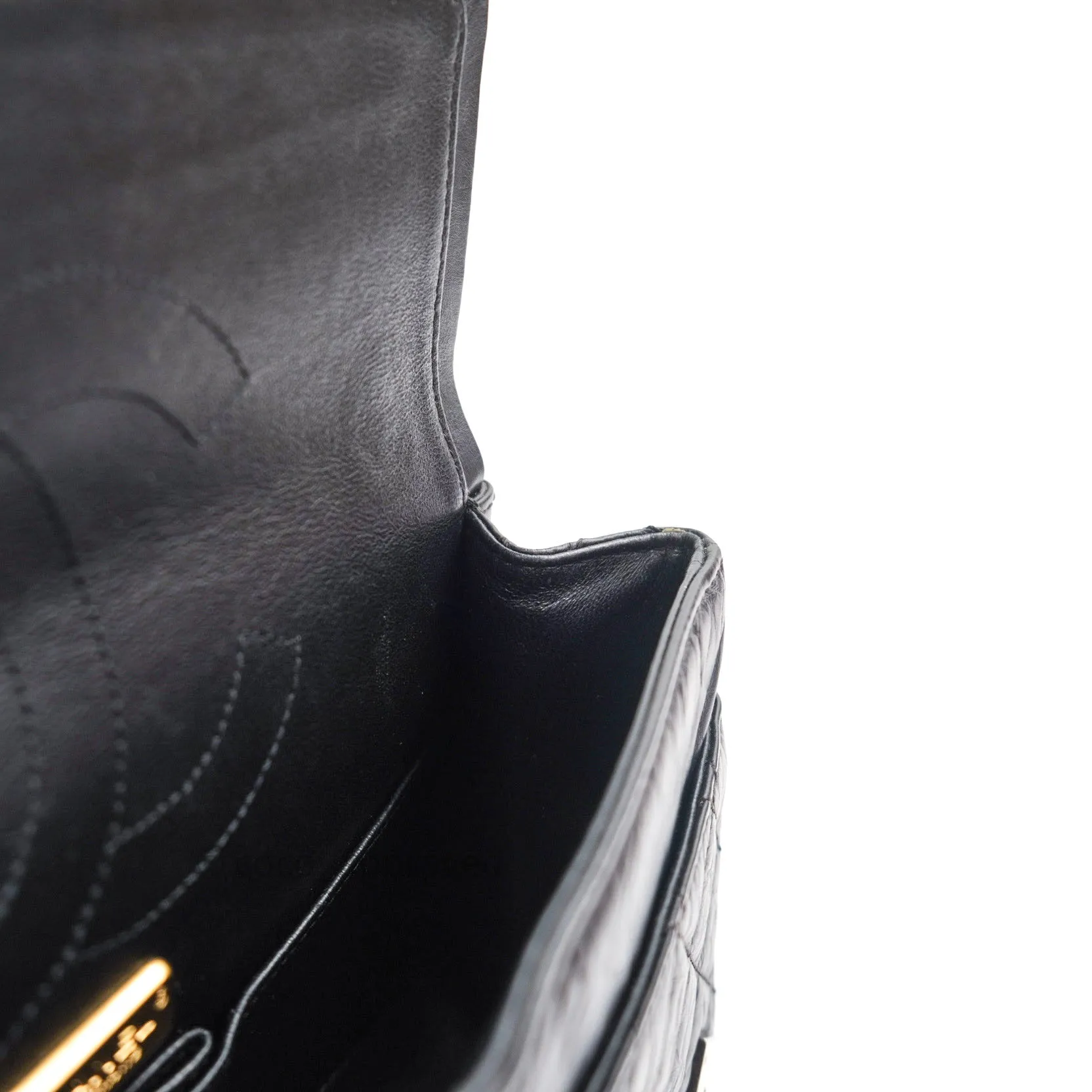 Chanel 2.55 Reissue Aged Calfskin Lucky Charms 225 Flap Black