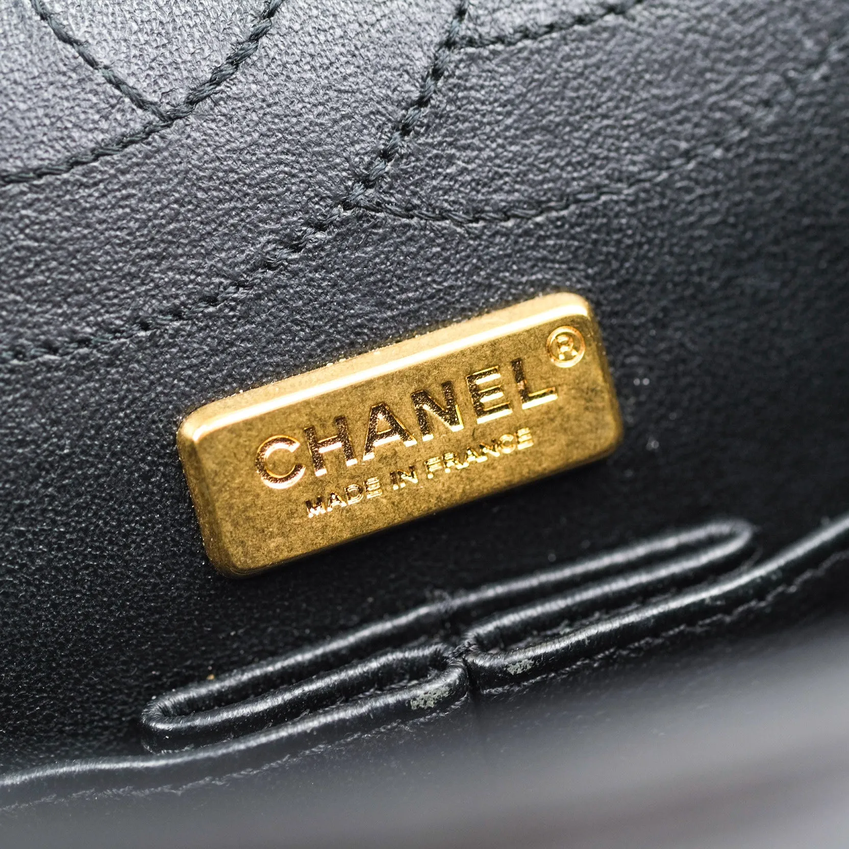 Chanel 2.55 Reissue Aged Calfskin Lucky Charms 225 Flap Black