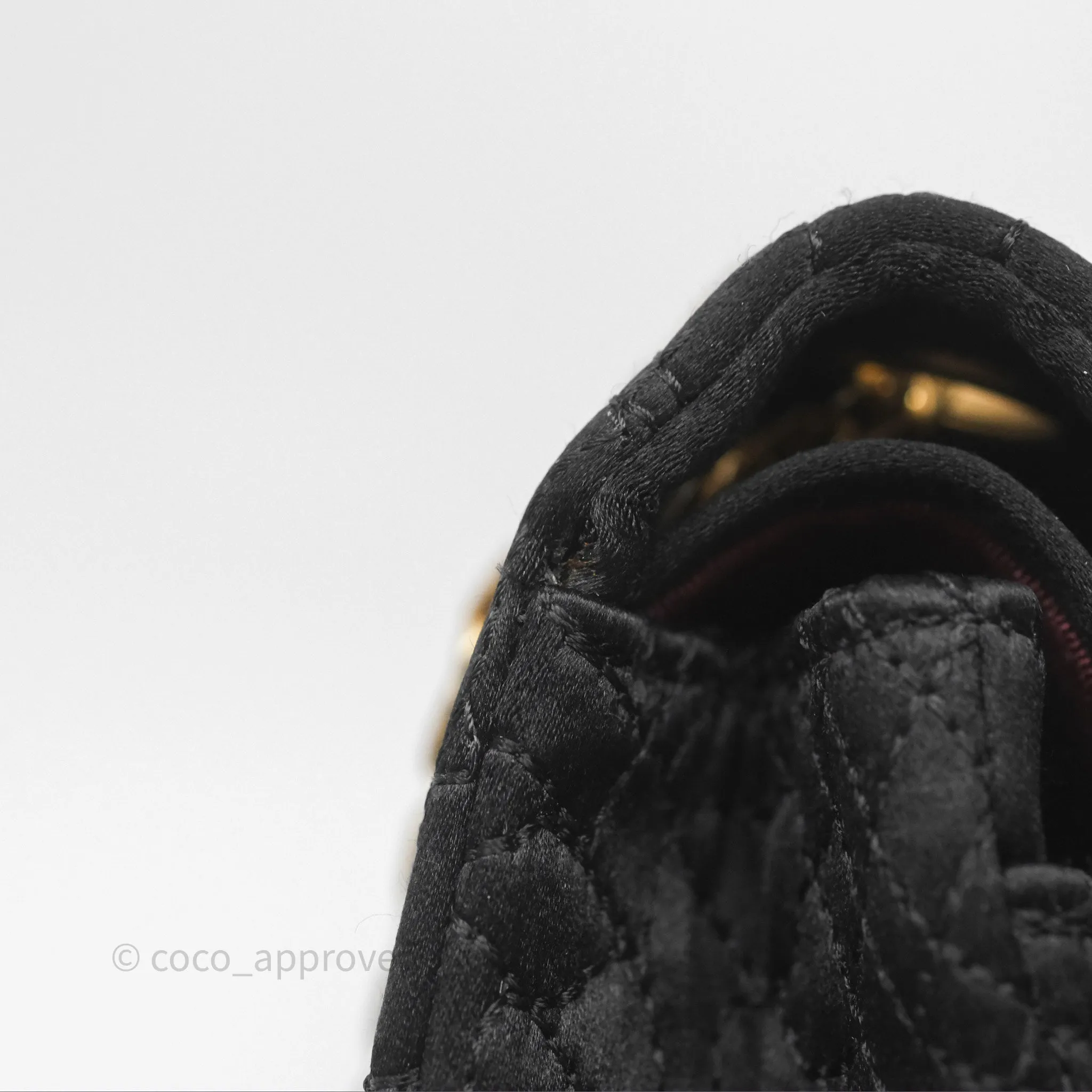 Chanel 2.55 Reissue East West Double Flap Black Satin Croc Aged Gold Hardware