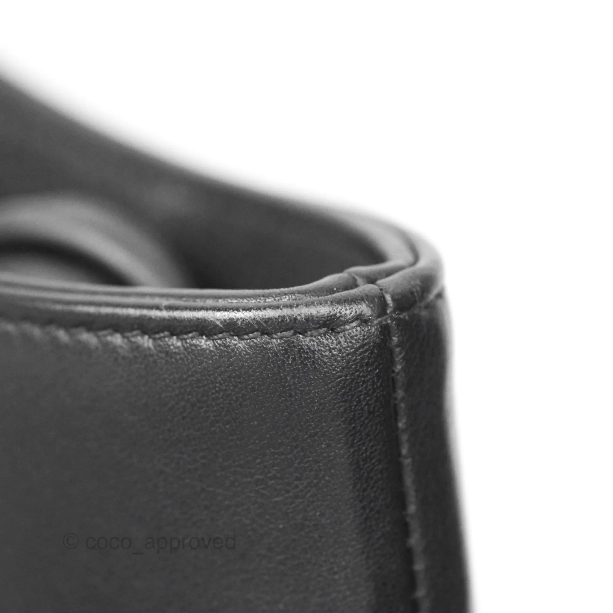 Chanel 31 Large Shopping Bag Black Aged Calfskin