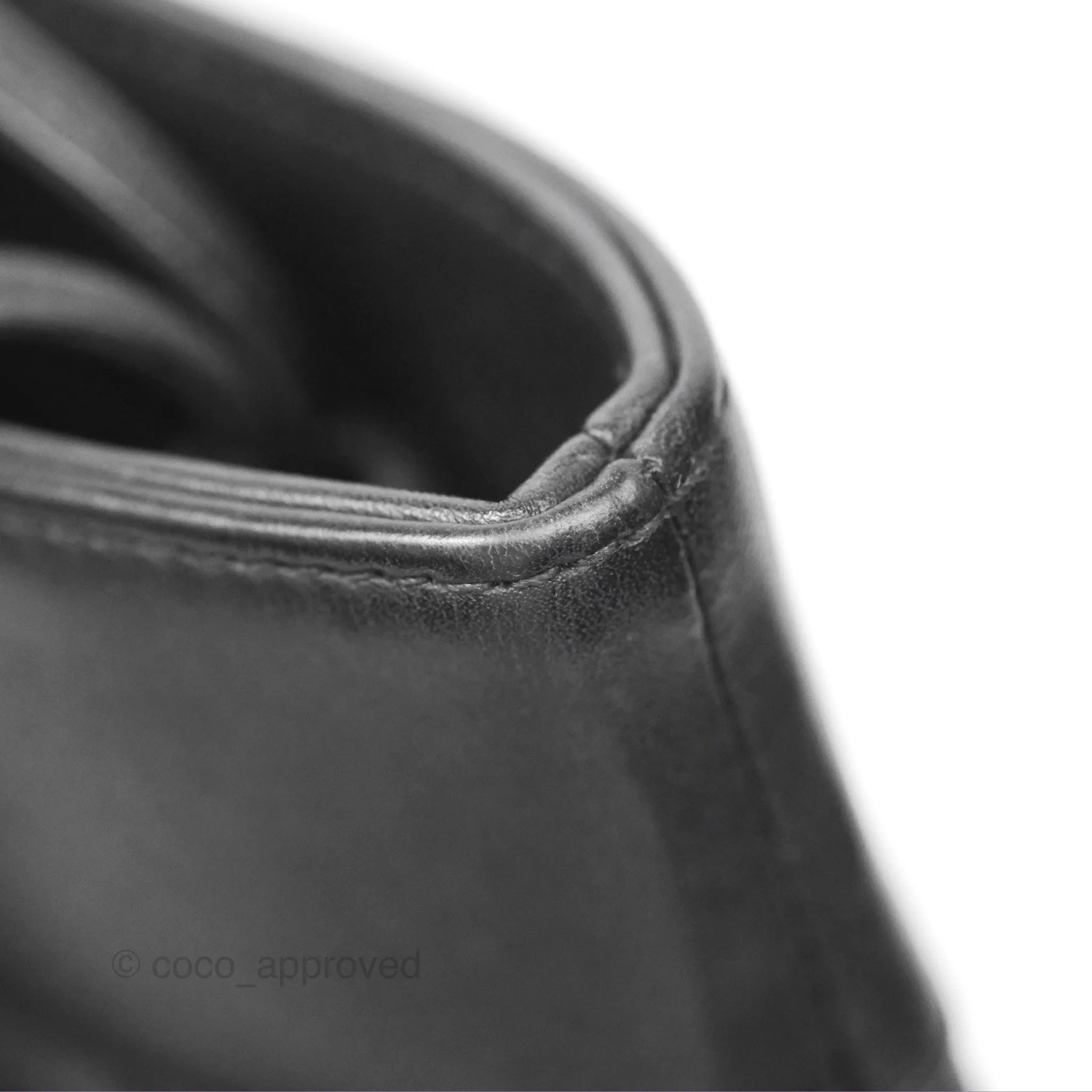 Chanel 31 Large Shopping Bag Black Aged Calfskin
