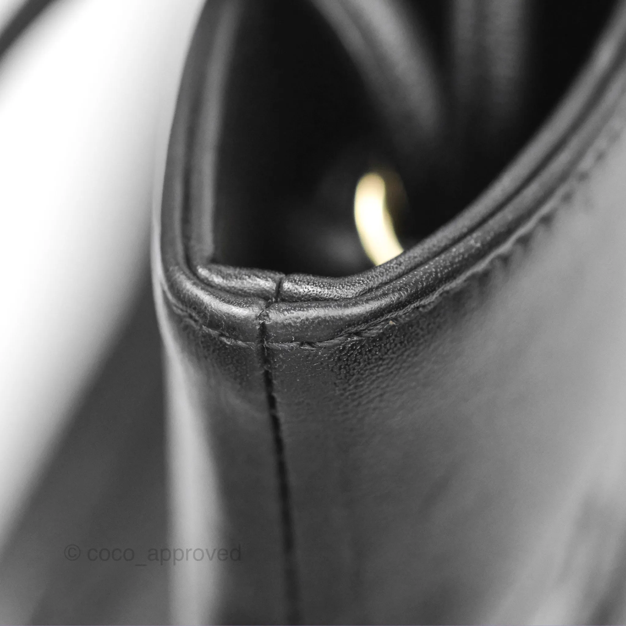 Chanel 31 Large Shopping Bag Black Aged Calfskin