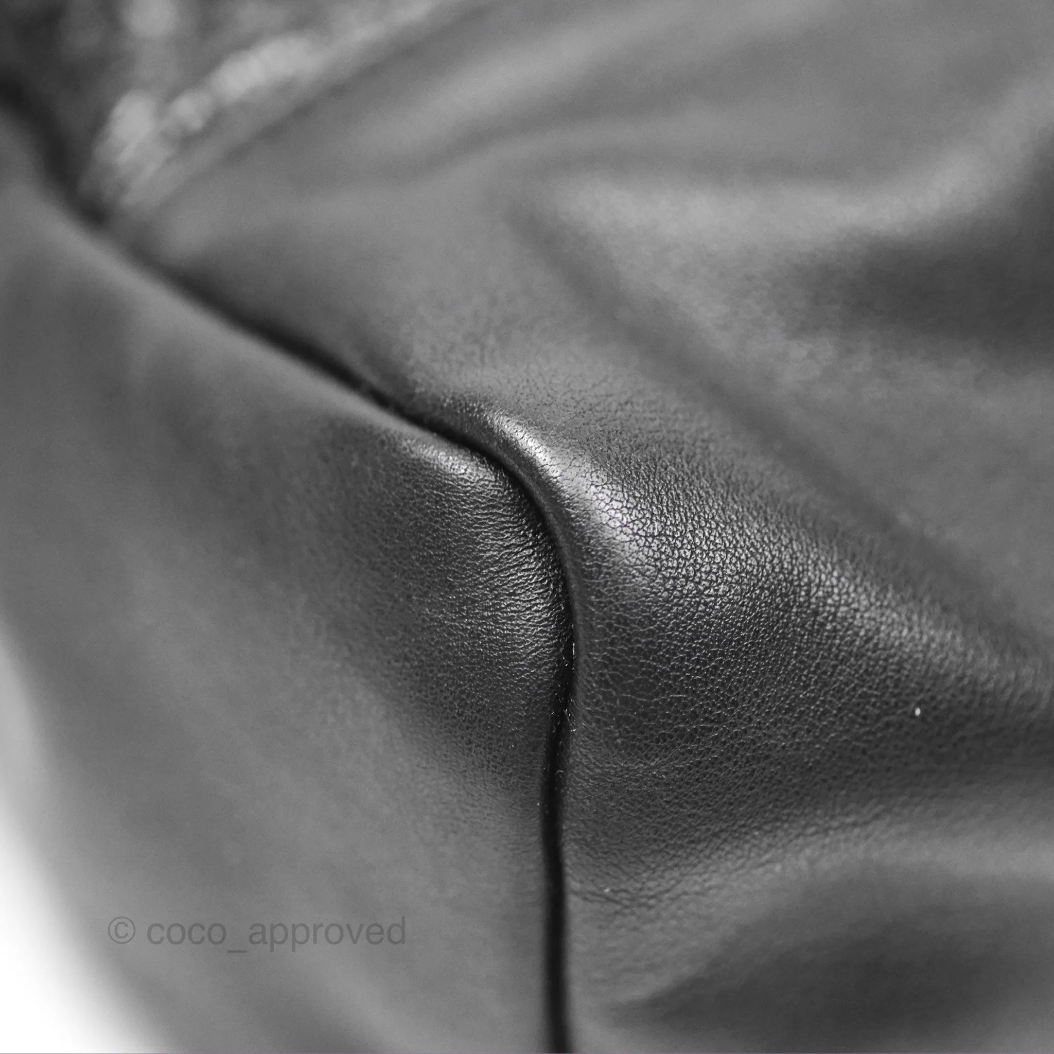 Chanel 31 Large Shopping Bag Black Aged Calfskin