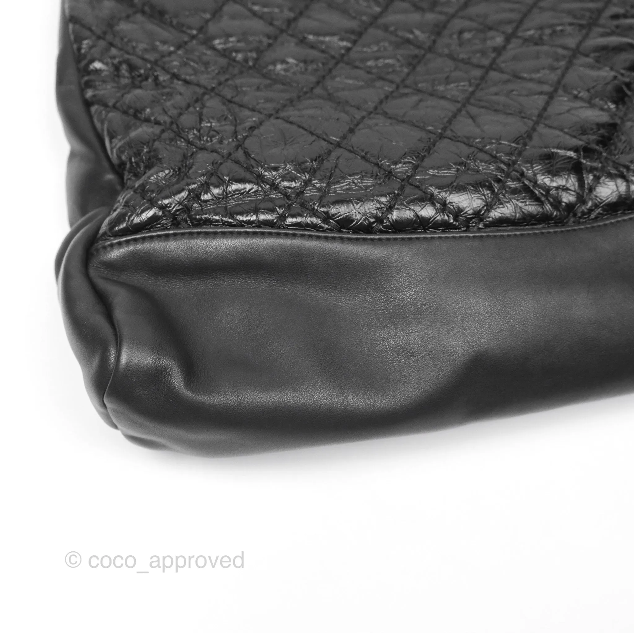 Chanel 31 Large Shopping Bag Black Aged Calfskin