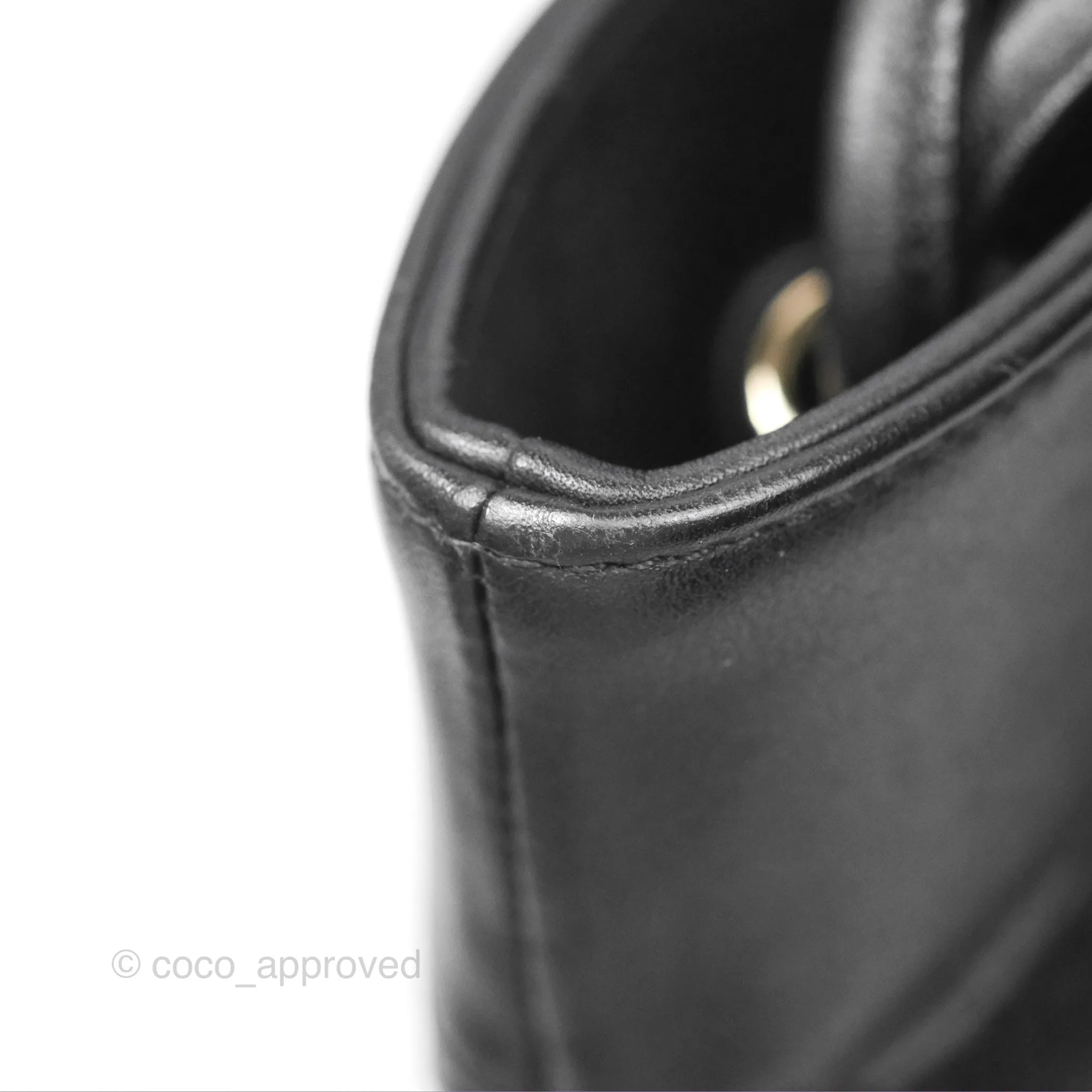 Chanel 31 Large Shopping Bag Black Aged Calfskin