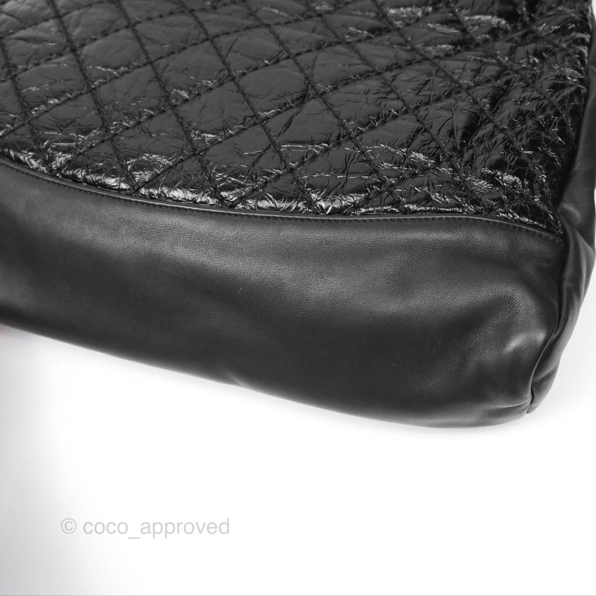 Chanel 31 Large Shopping Bag Black Aged Calfskin
