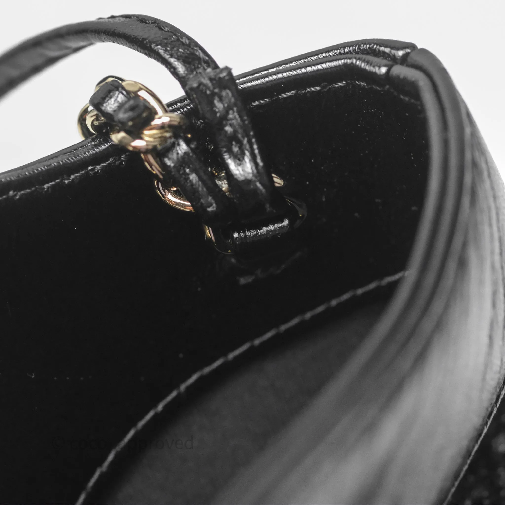 Chanel 31 Mini Black Shiny Lambskin Gold Hardware