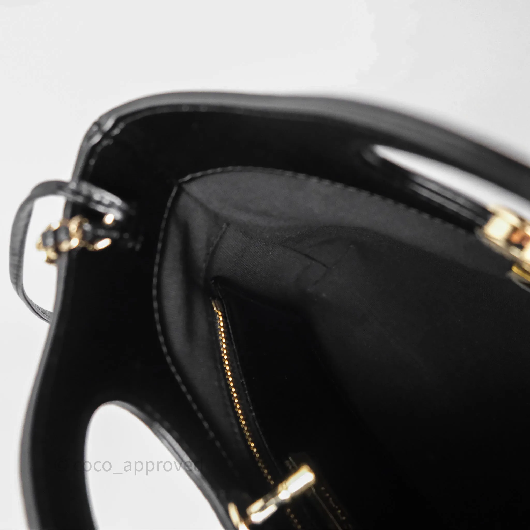 Chanel 31 Mini Black Shiny Lambskin Gold Hardware