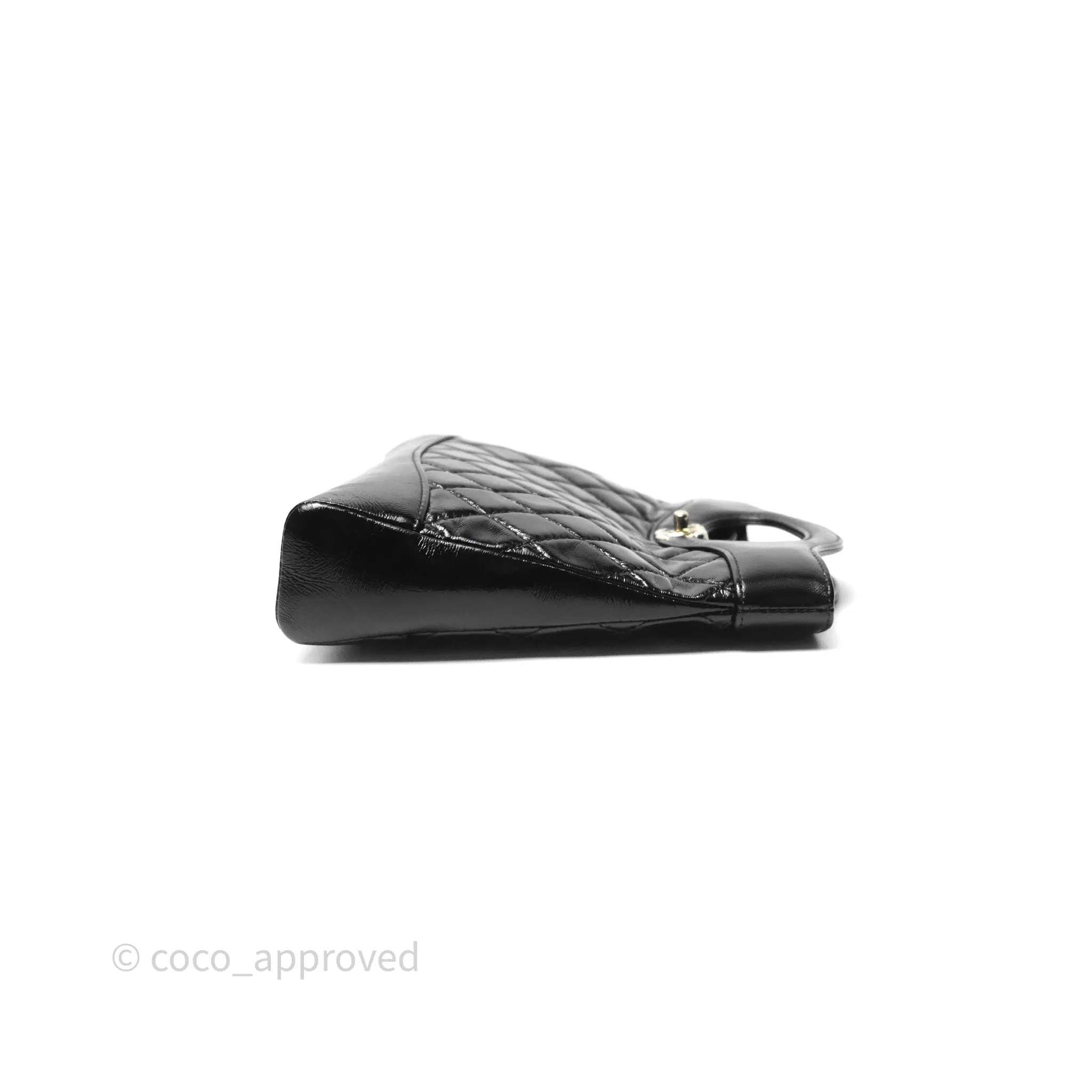 Chanel 31 Mini Black Shiny Lambskin Gold Hardware