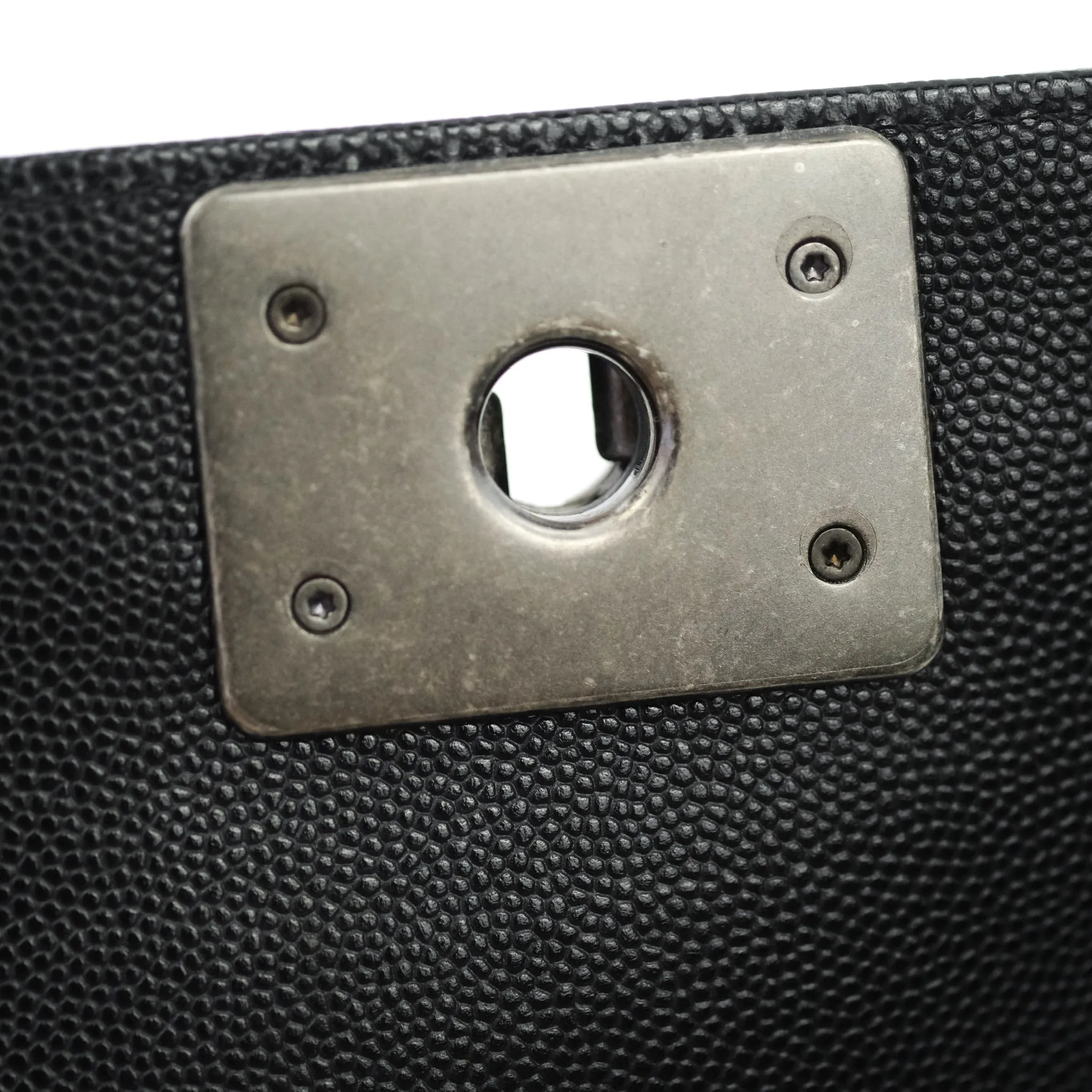 Chanel Boy Small Black Caviat Ruthenium Hardware