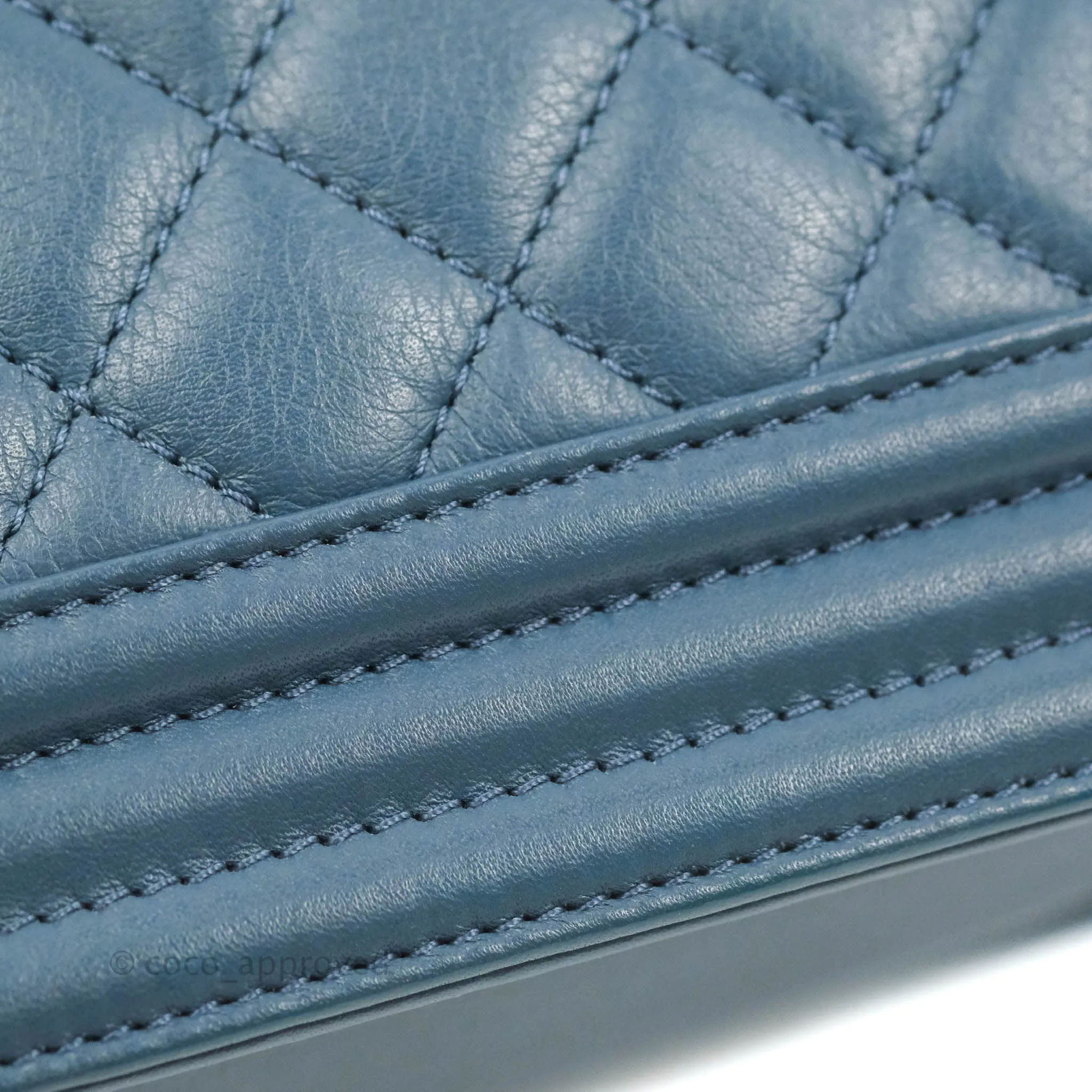 Chanel Boy Small Navy Calfskin Ruthenium Hardware