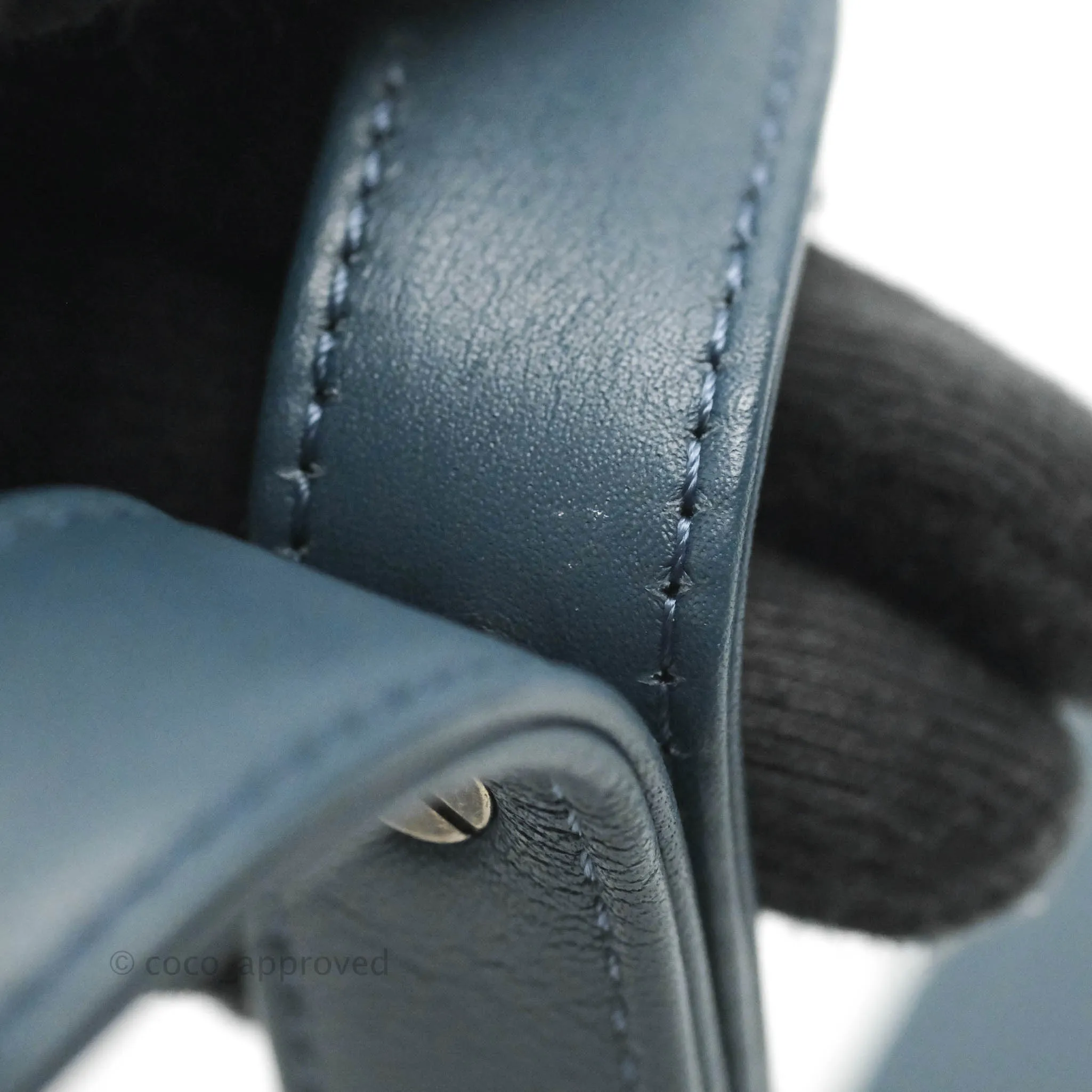 Chanel Boy Small Navy Calfskin Ruthenium Hardware