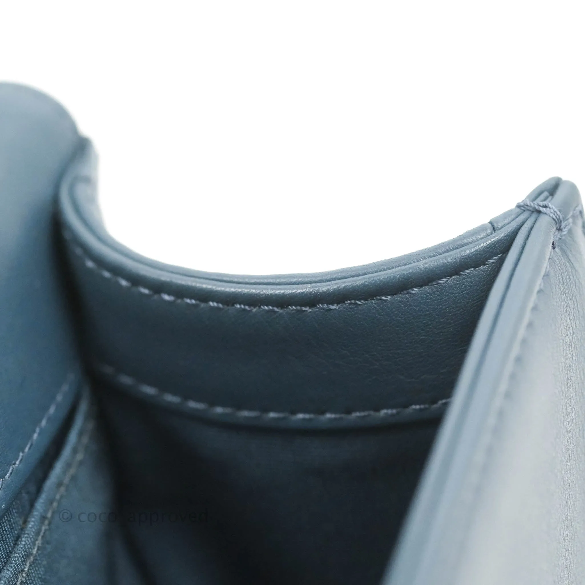 Chanel Boy Small Navy Calfskin Ruthenium Hardware
