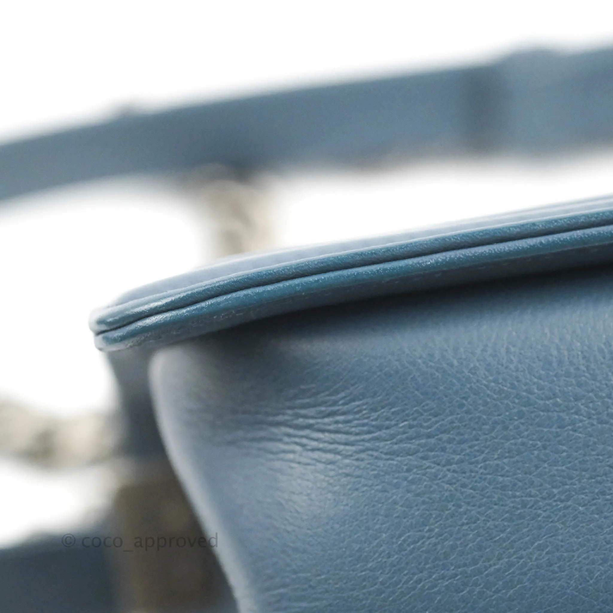 Chanel Boy Small Navy Calfskin Ruthenium Hardware