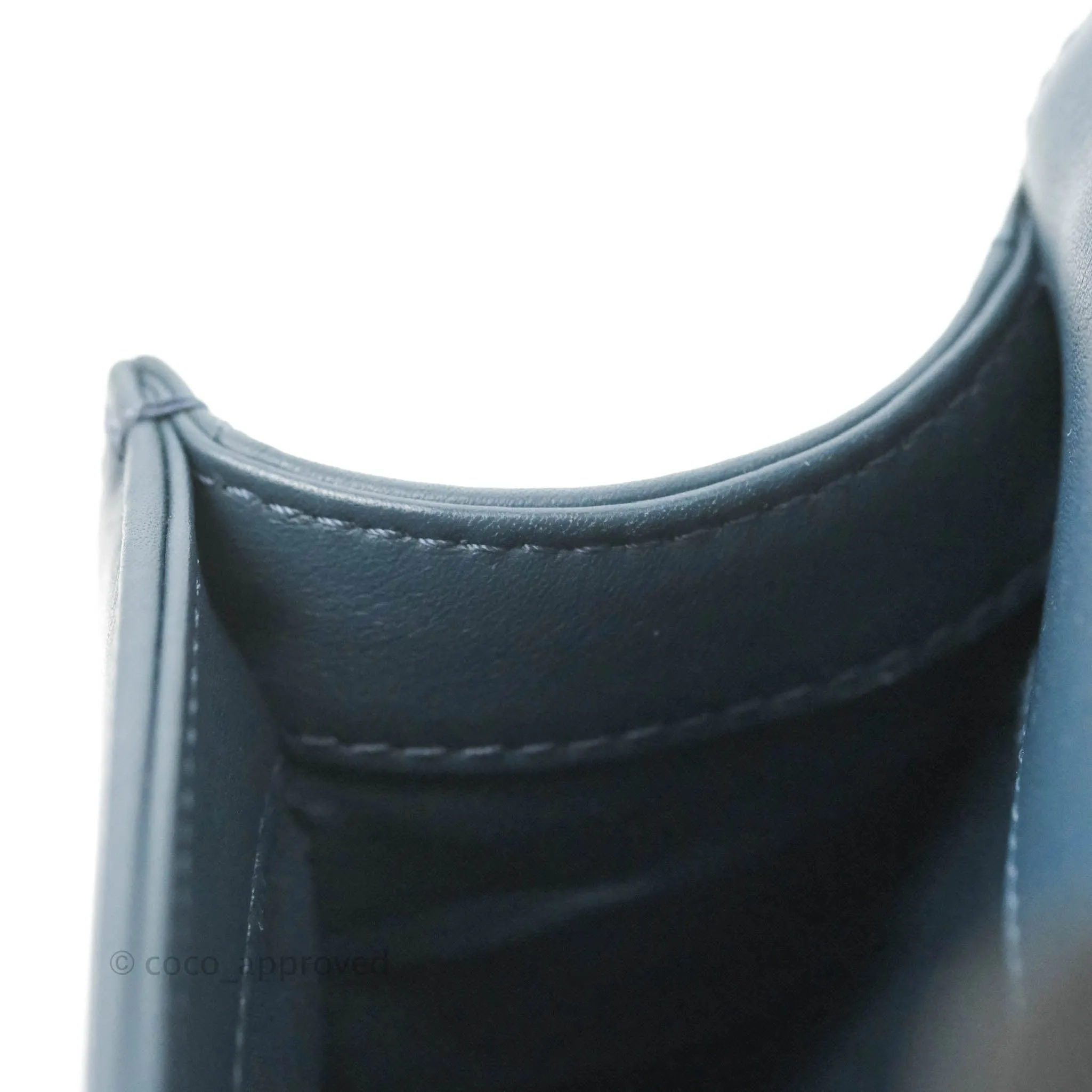 Chanel Boy Small Navy Calfskin Ruthenium Hardware