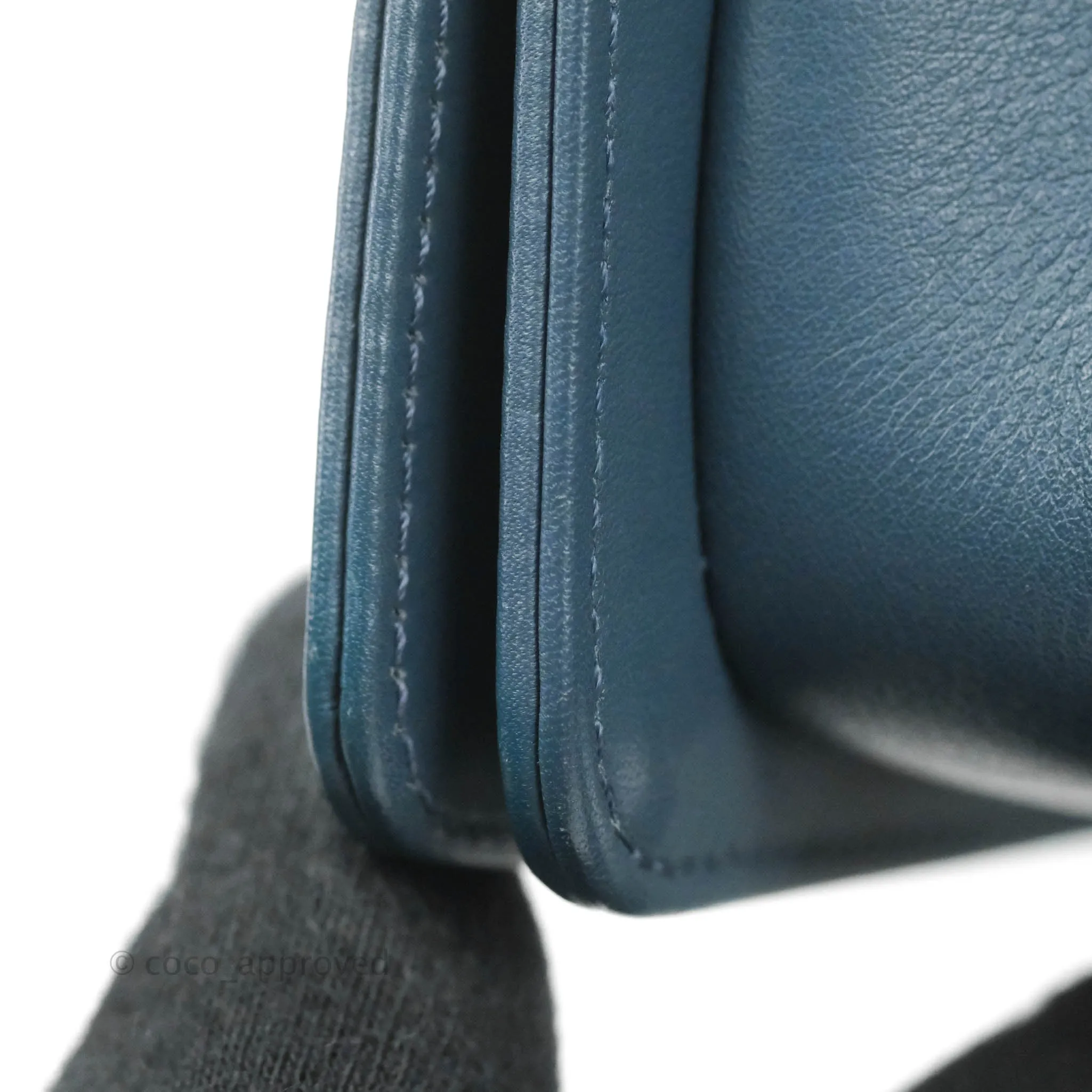 Chanel Boy Small Navy Calfskin Ruthenium Hardware